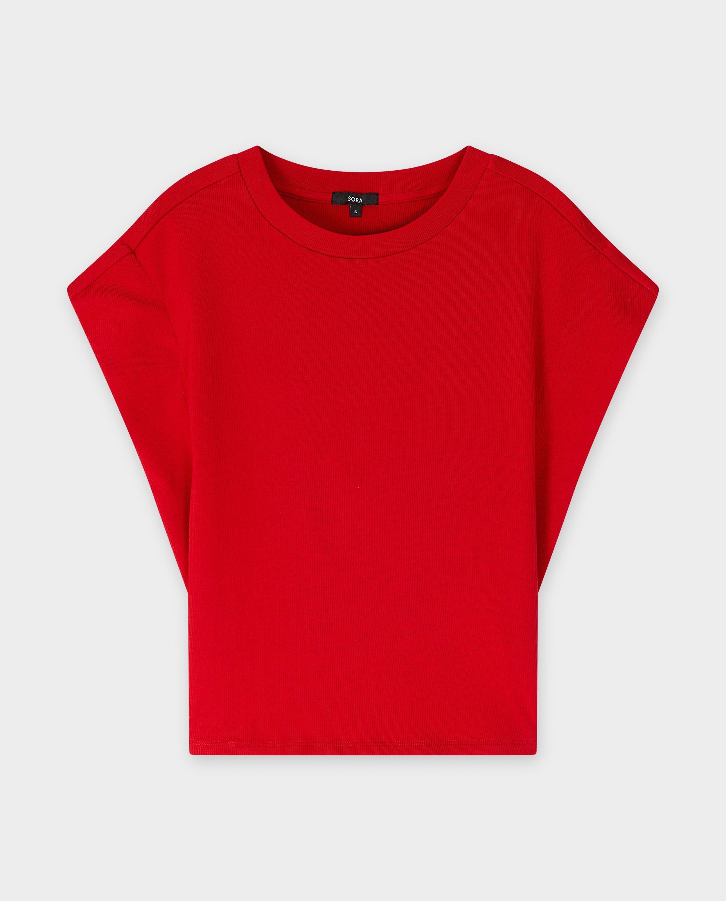 T-shirts - Rood T-shirt, relaxed fit