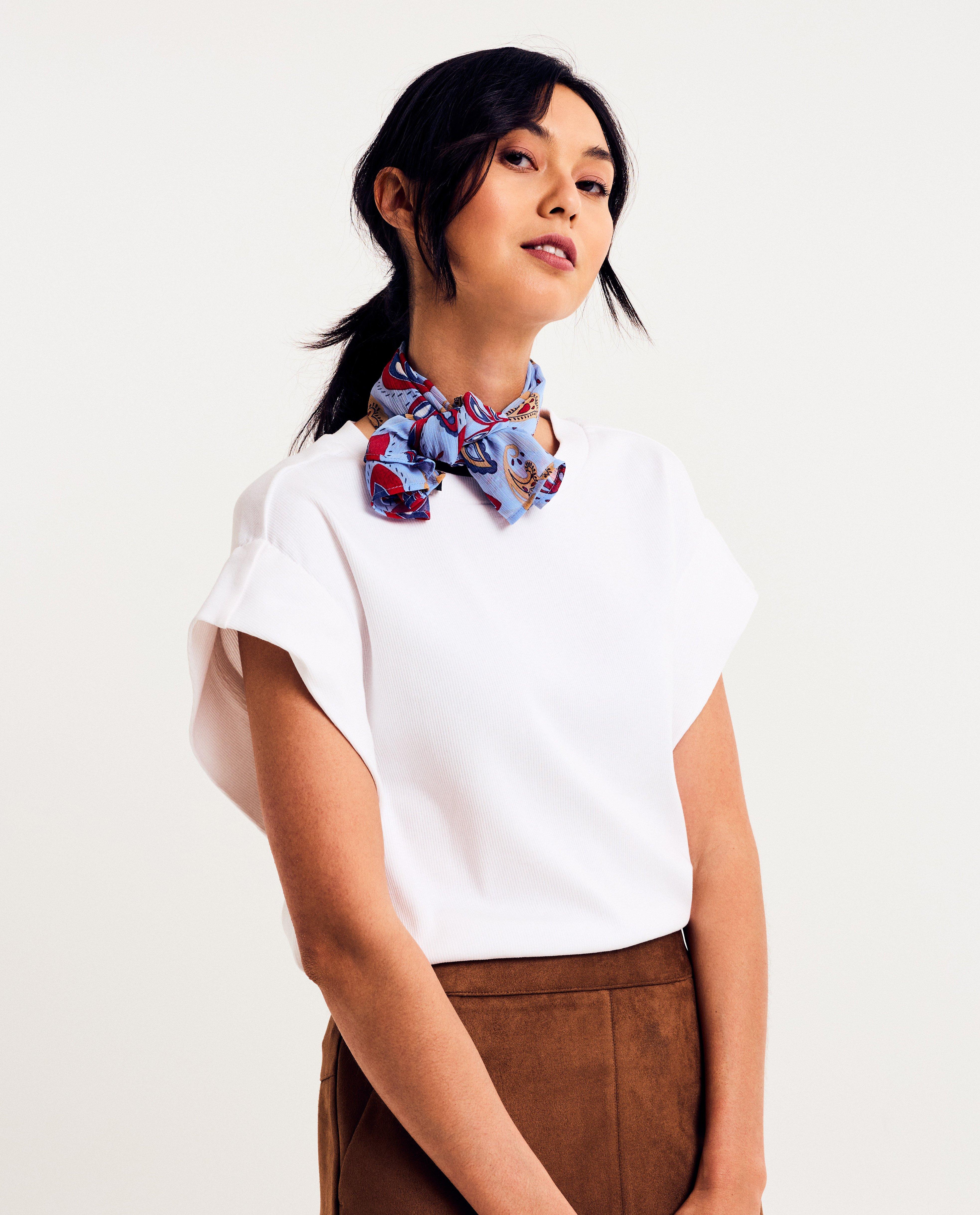 Rood T-shirt, relaxed fit