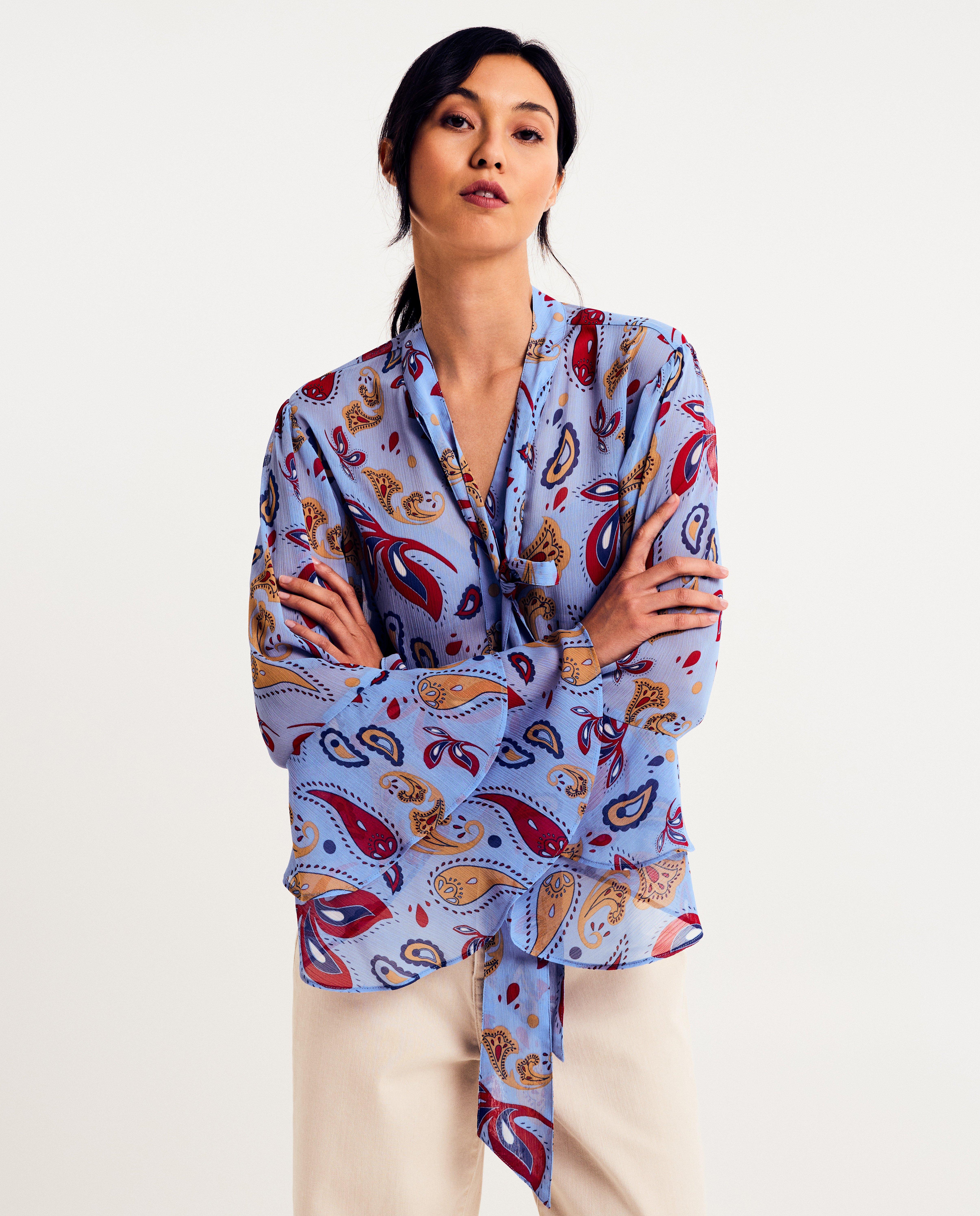 Blouse met paisley print