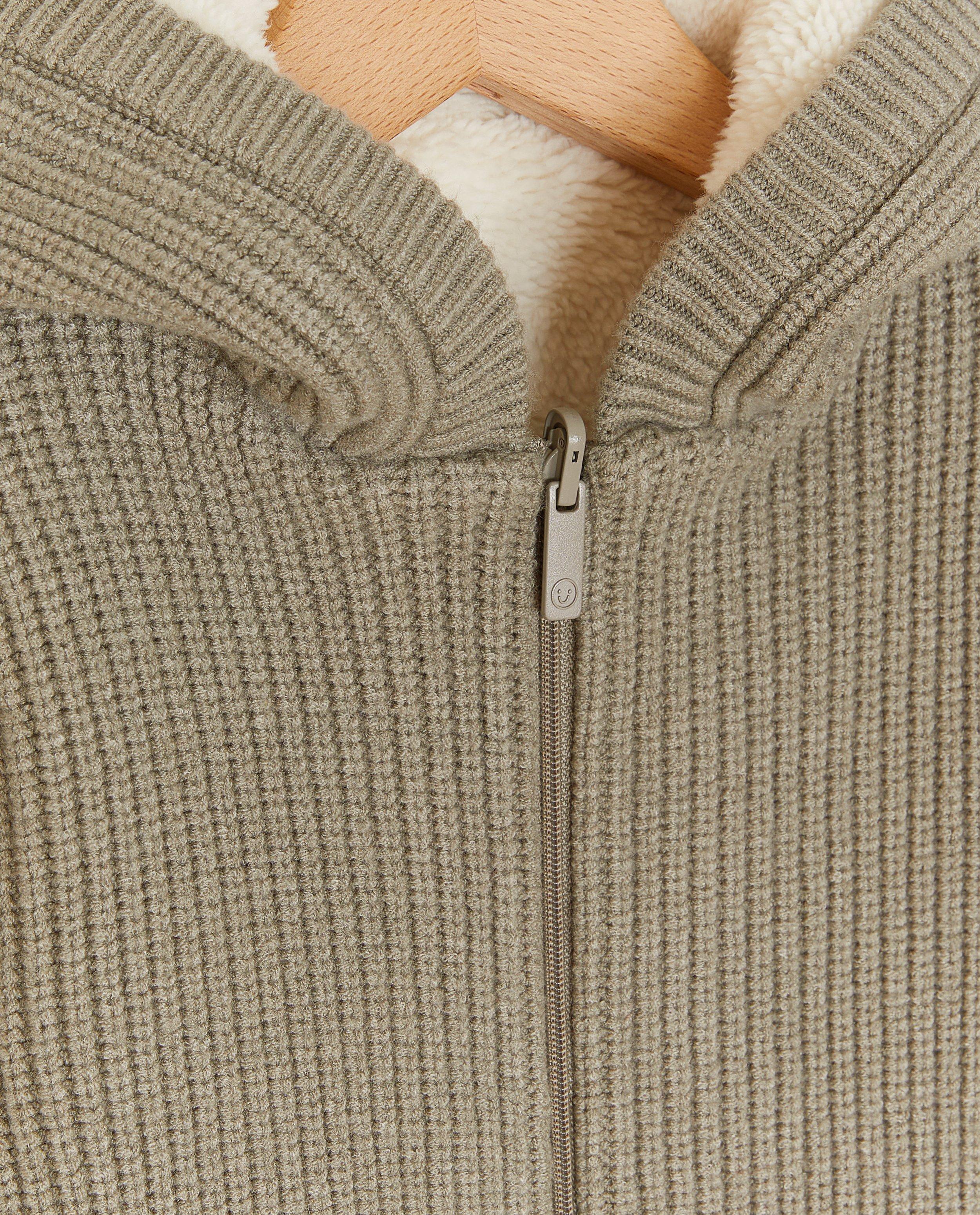 Gilet r&eacute;versible avec de la peluche - D&eacute;tails du produit - khaki - image num&eacute;ro 5