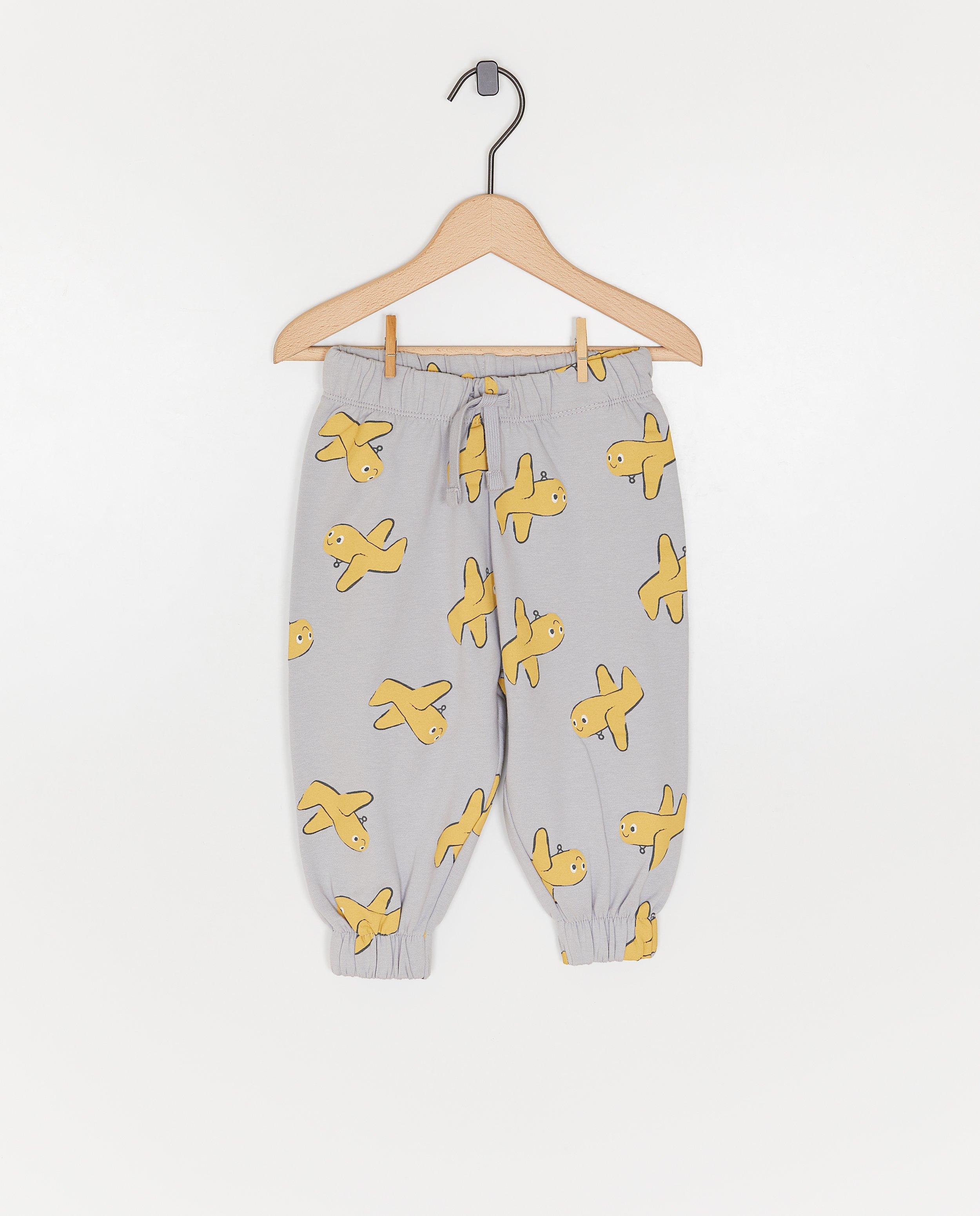 Joggingbroek met print, loose fit
