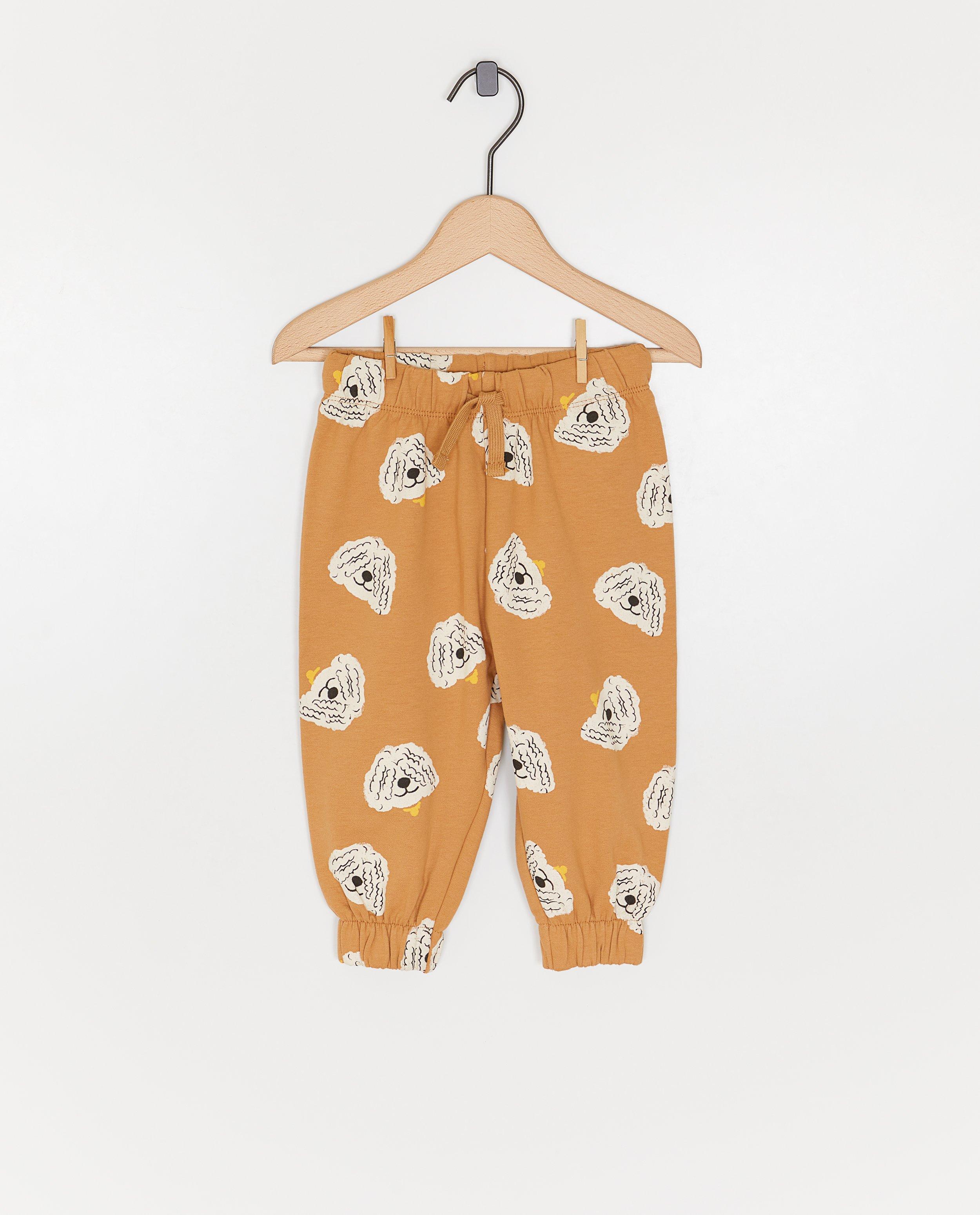 Joggingbroek met print, loose fit