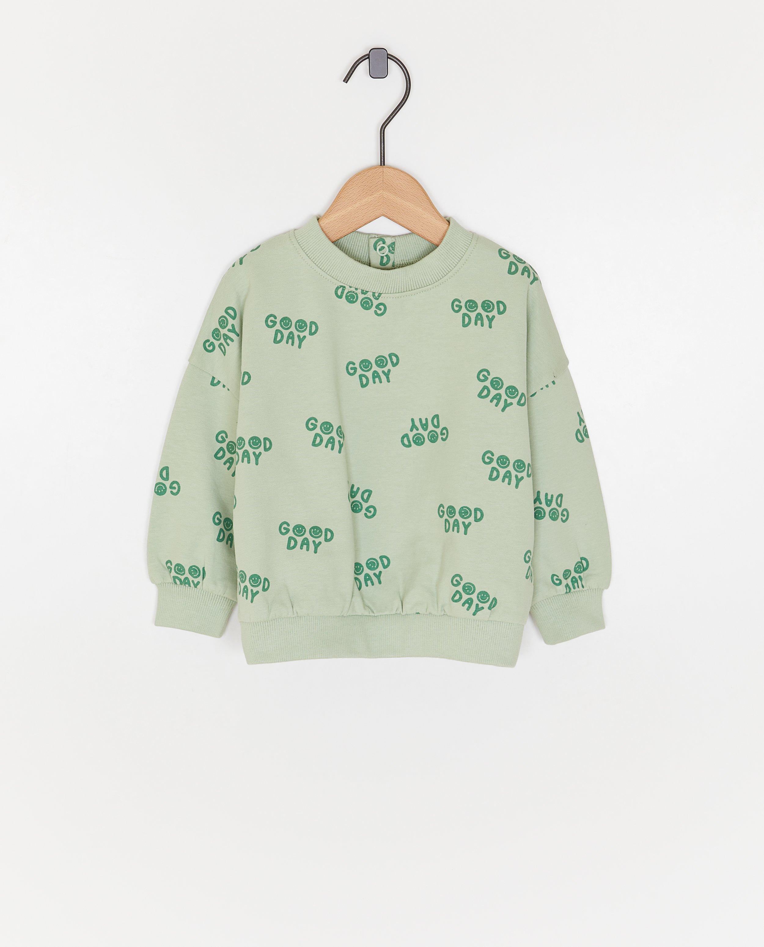Sweater met opschrift, loose fit
