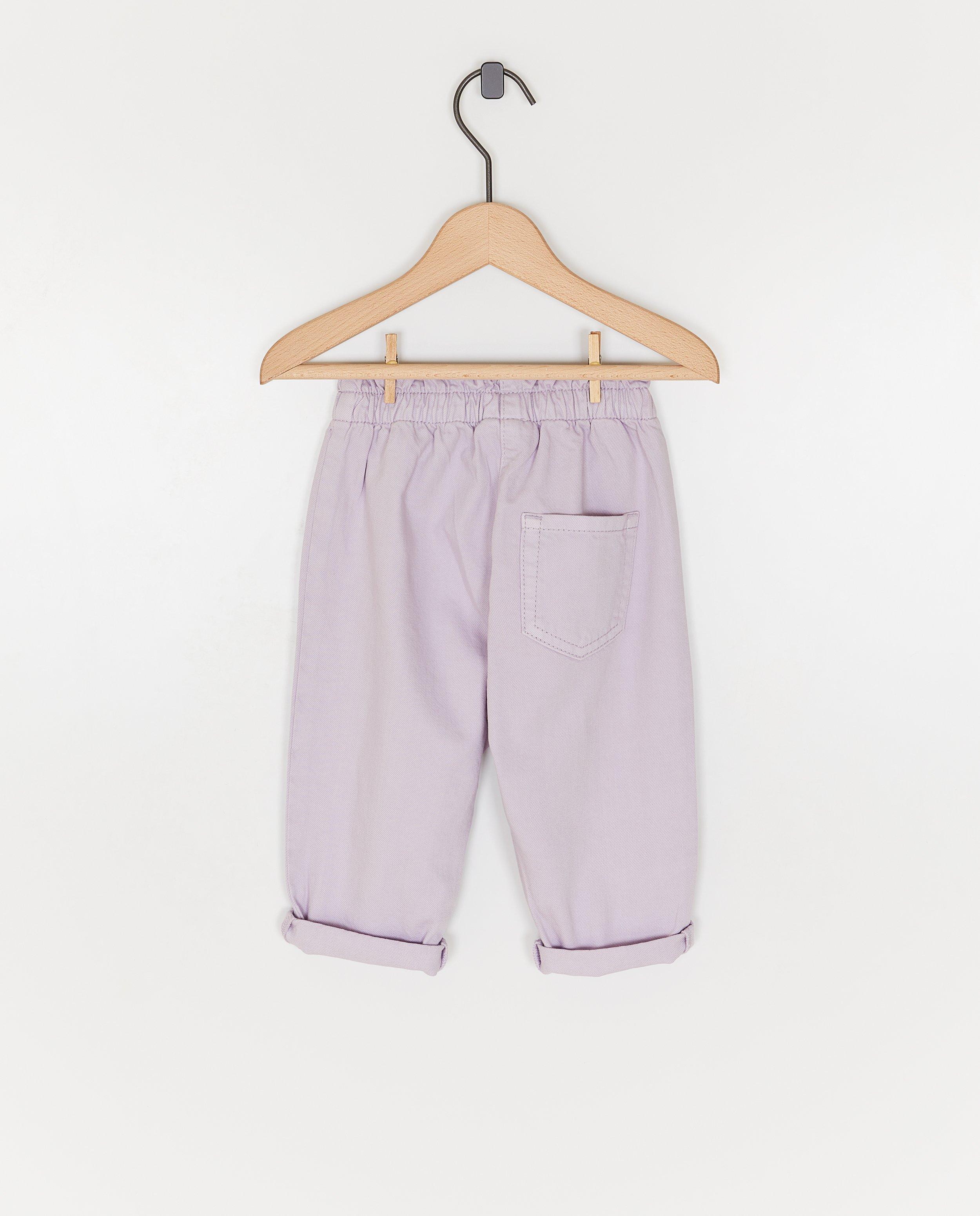 Broeken - Paarse broek, baggy fit