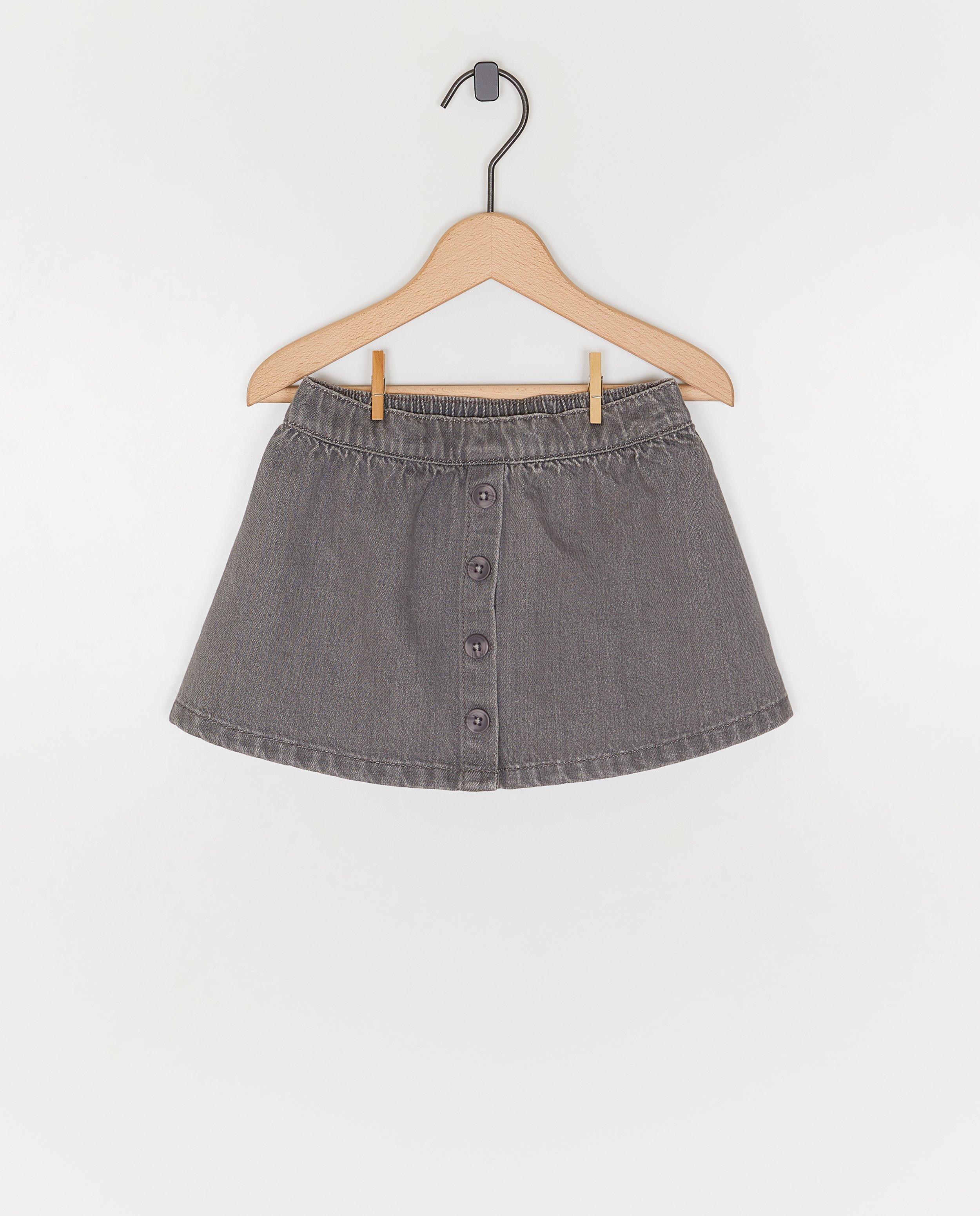 Grijze jeansrok - null - Besties