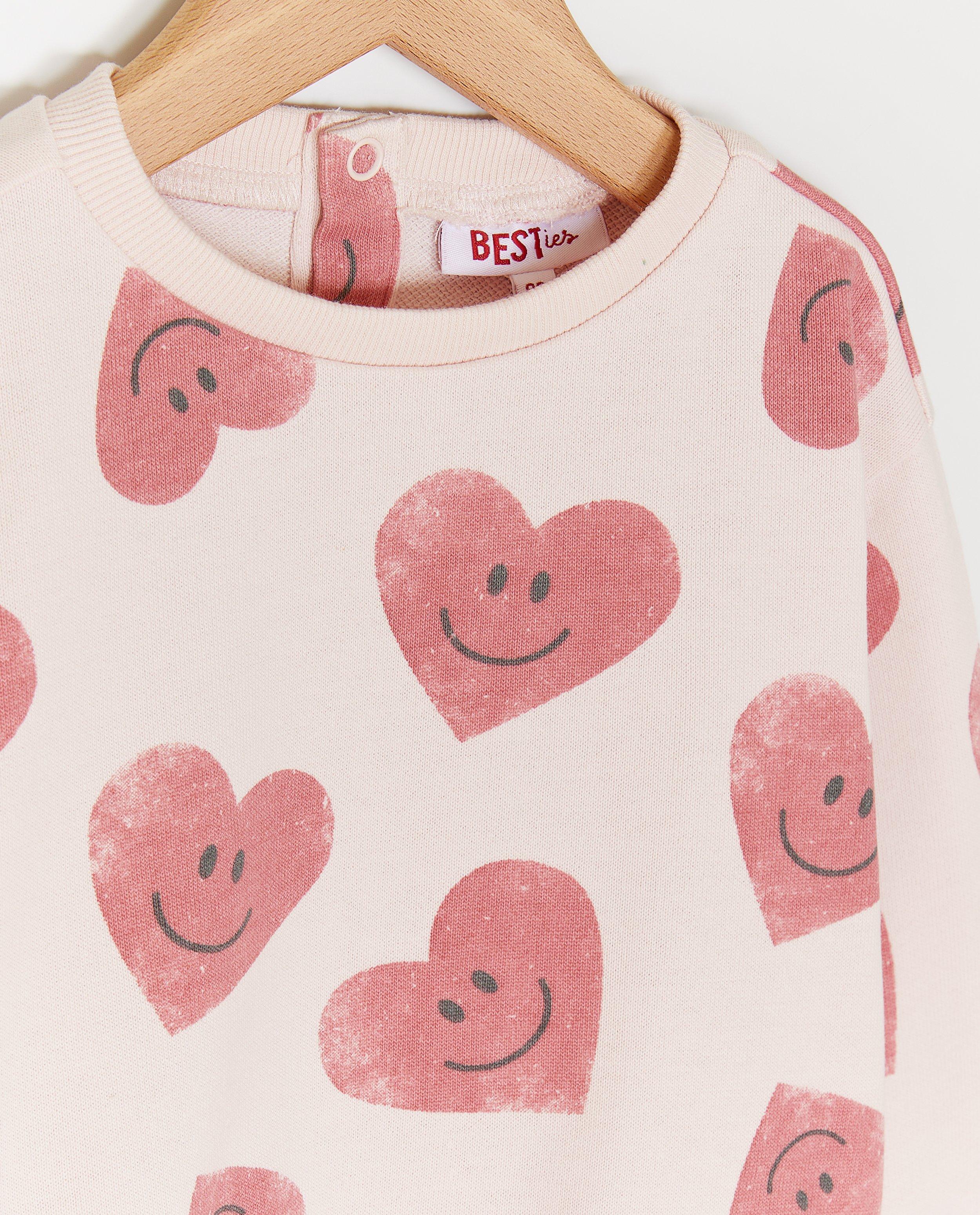 Sweat &agrave; imprim&eacute; de cerises - D&eacute;tails du produit - rose clair - image num&eacute;ro 3