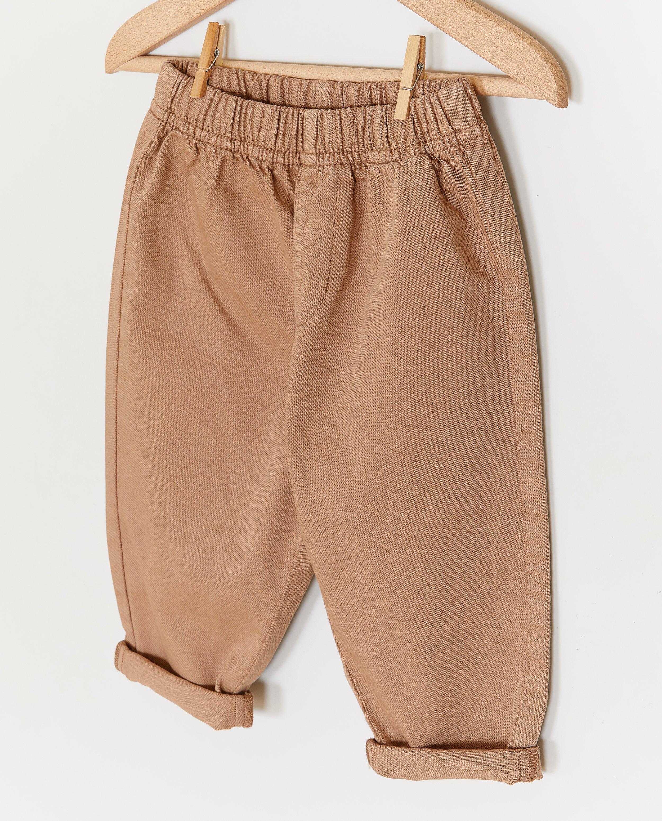 Broeken - Bruine broek, baggy fit