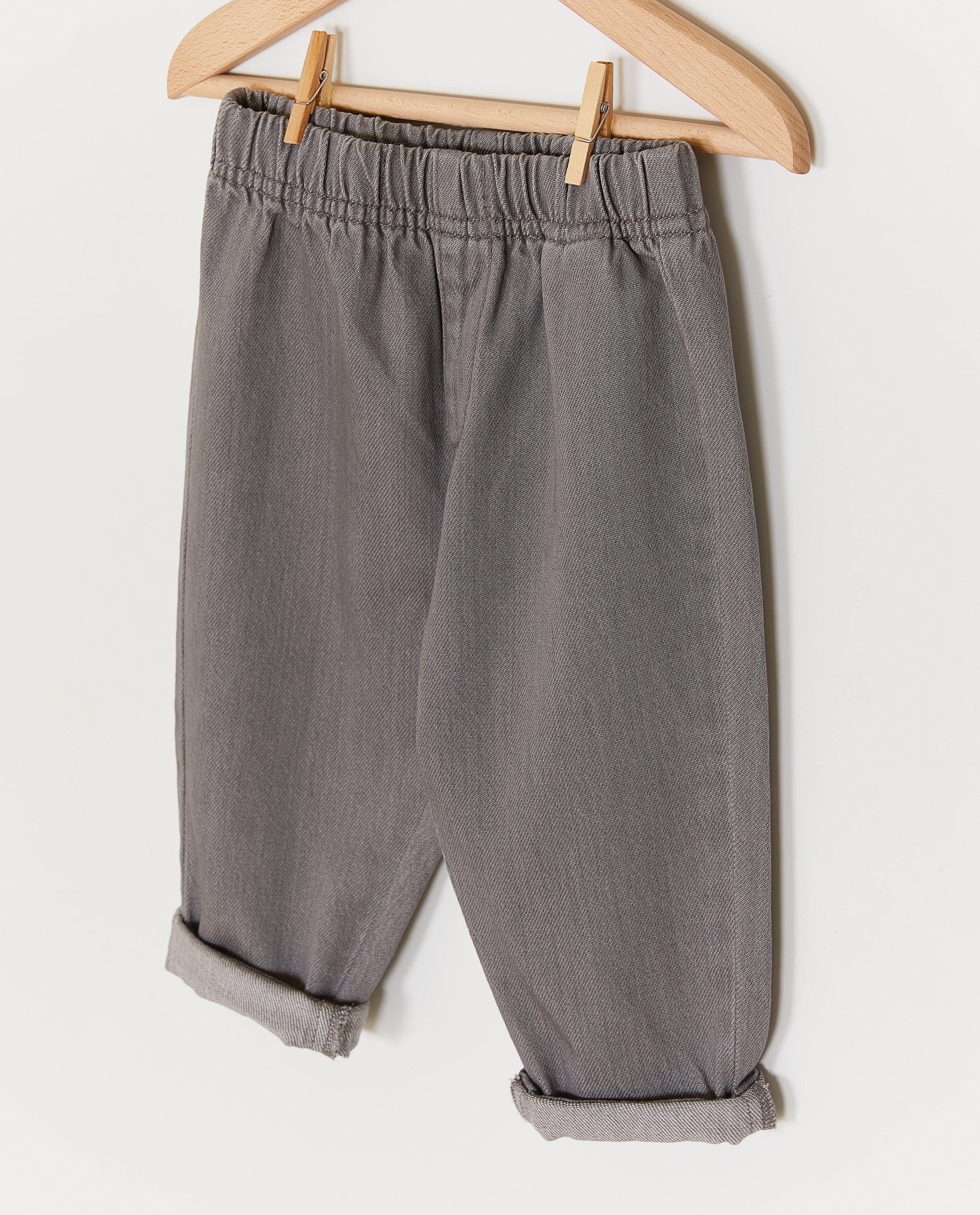 Jeans - Grijze jeansbroek, baggy fit