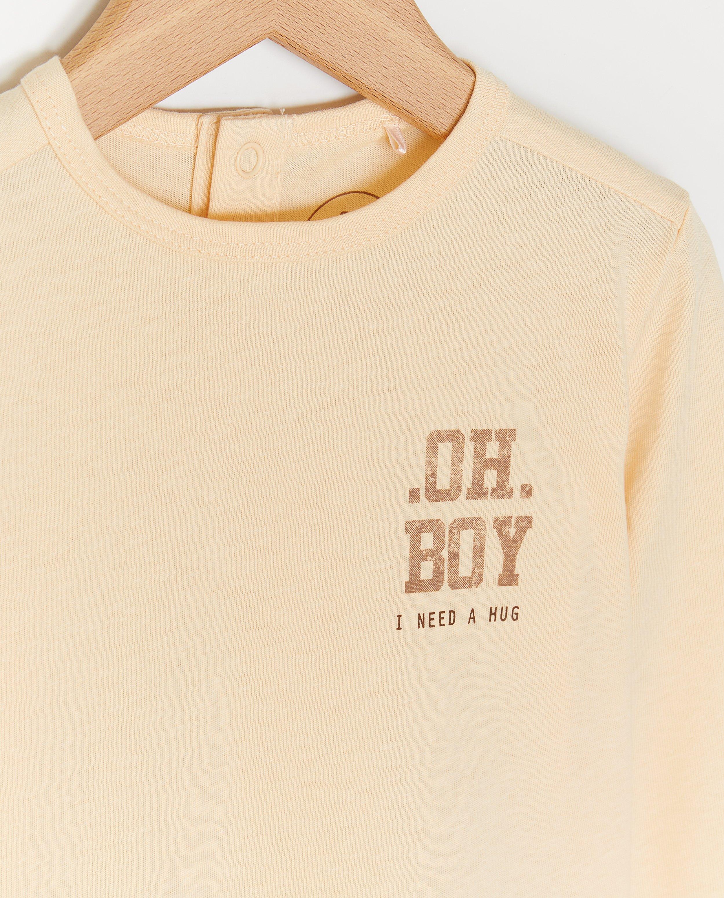 T-shirts - Longsleeve met opschrift