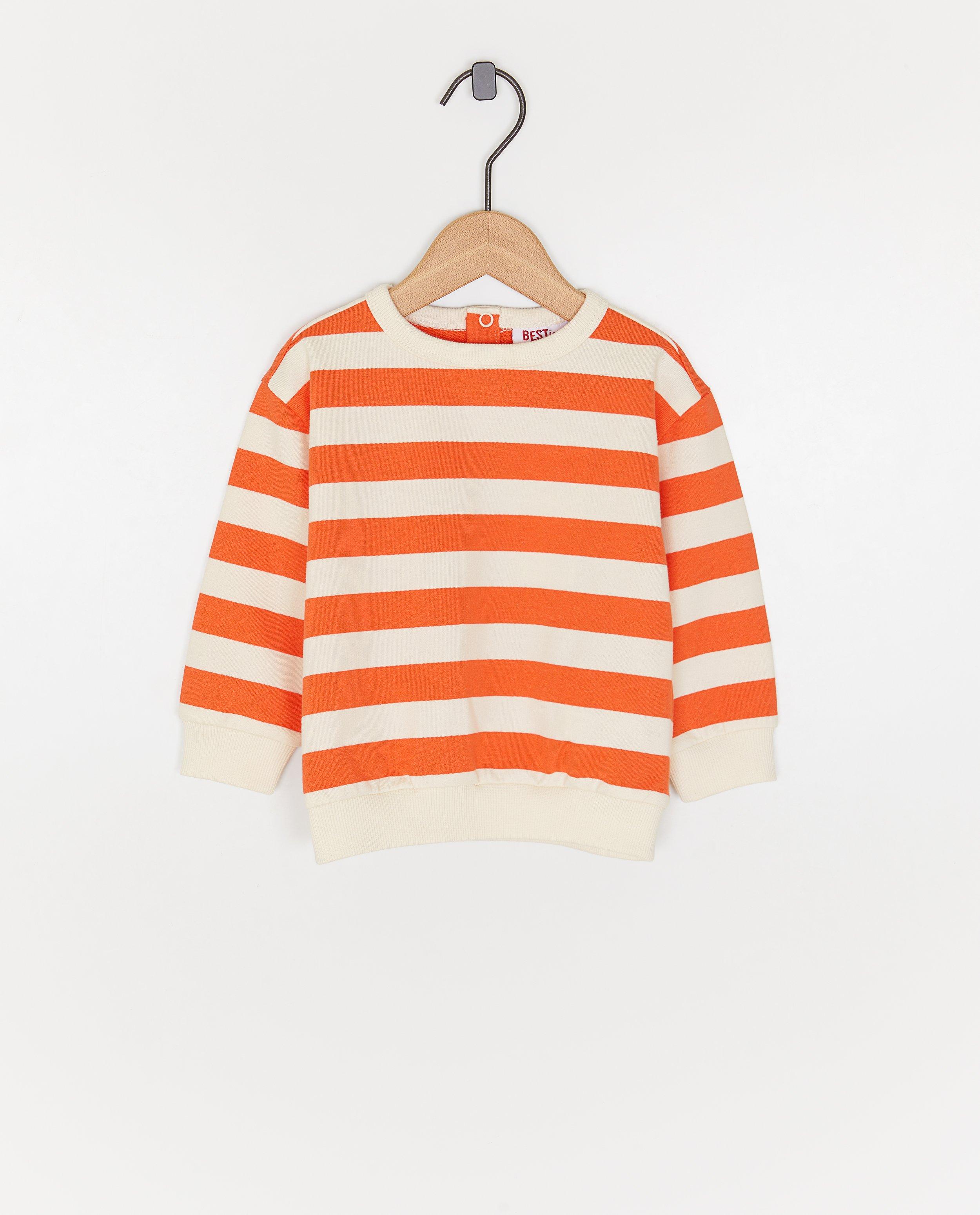 Sweater met strepen, relaxed fit - null - Besties
