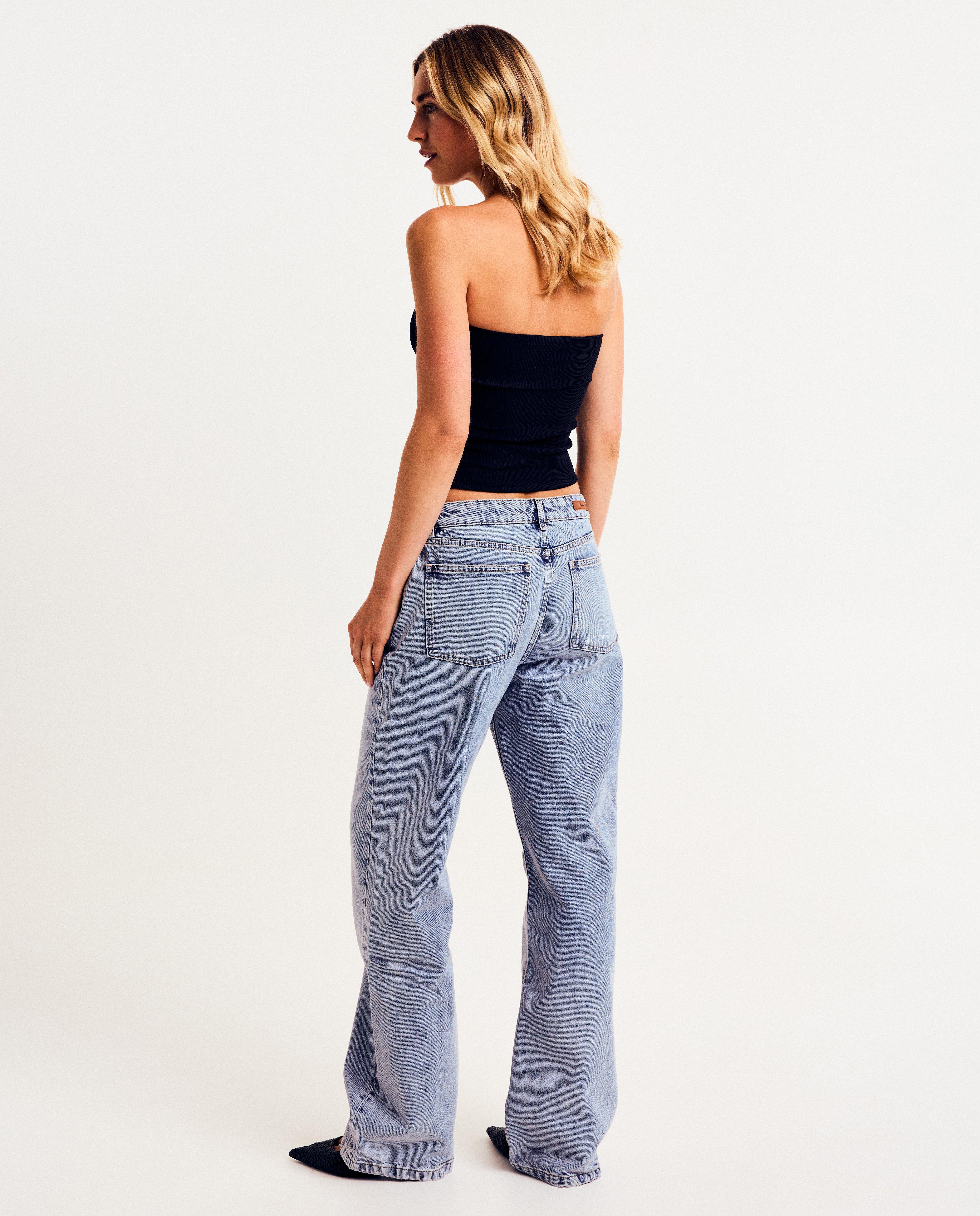 T-shirts - Bandeautop met fijne rib