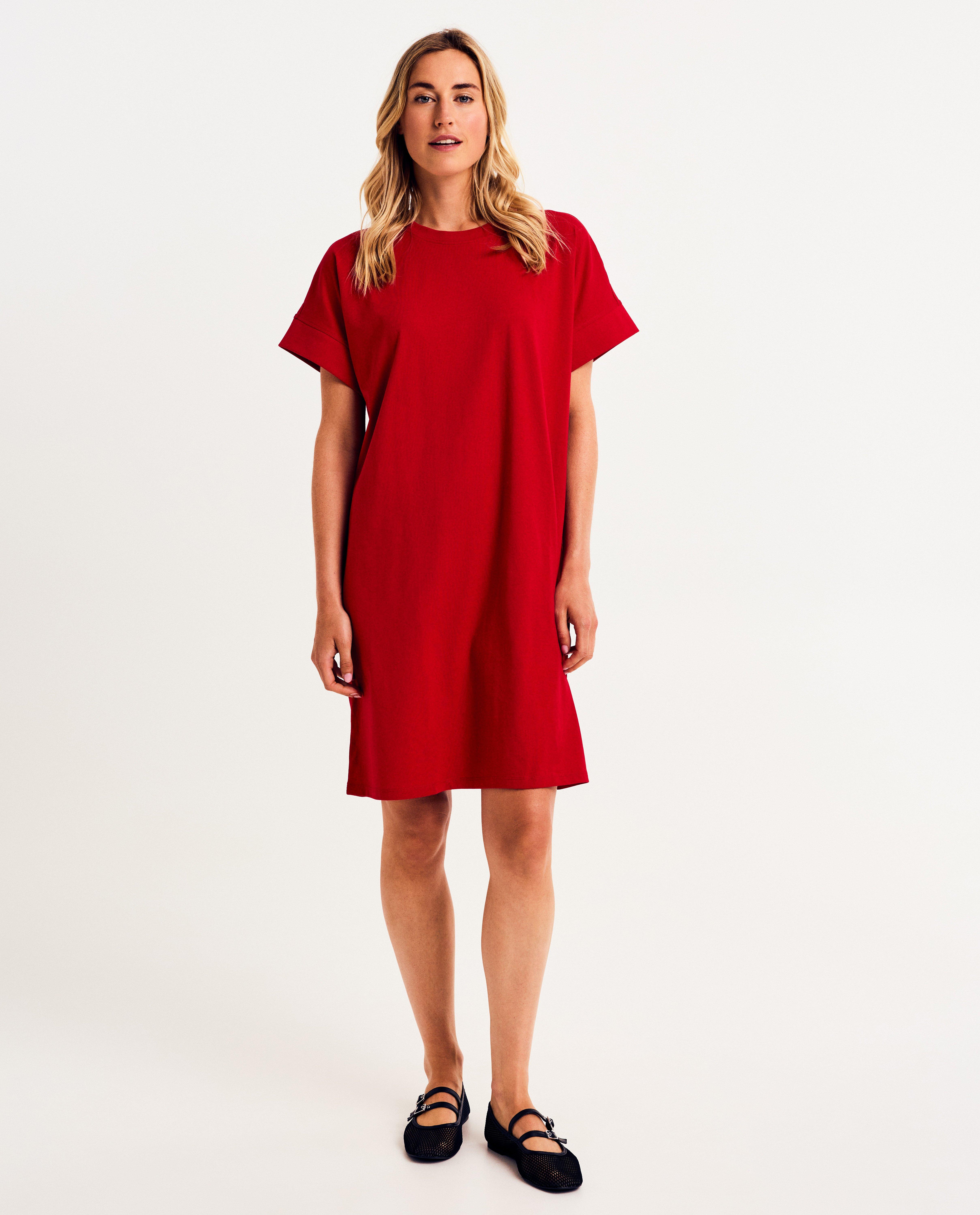 Rode T-shirtjurk - null - Sora