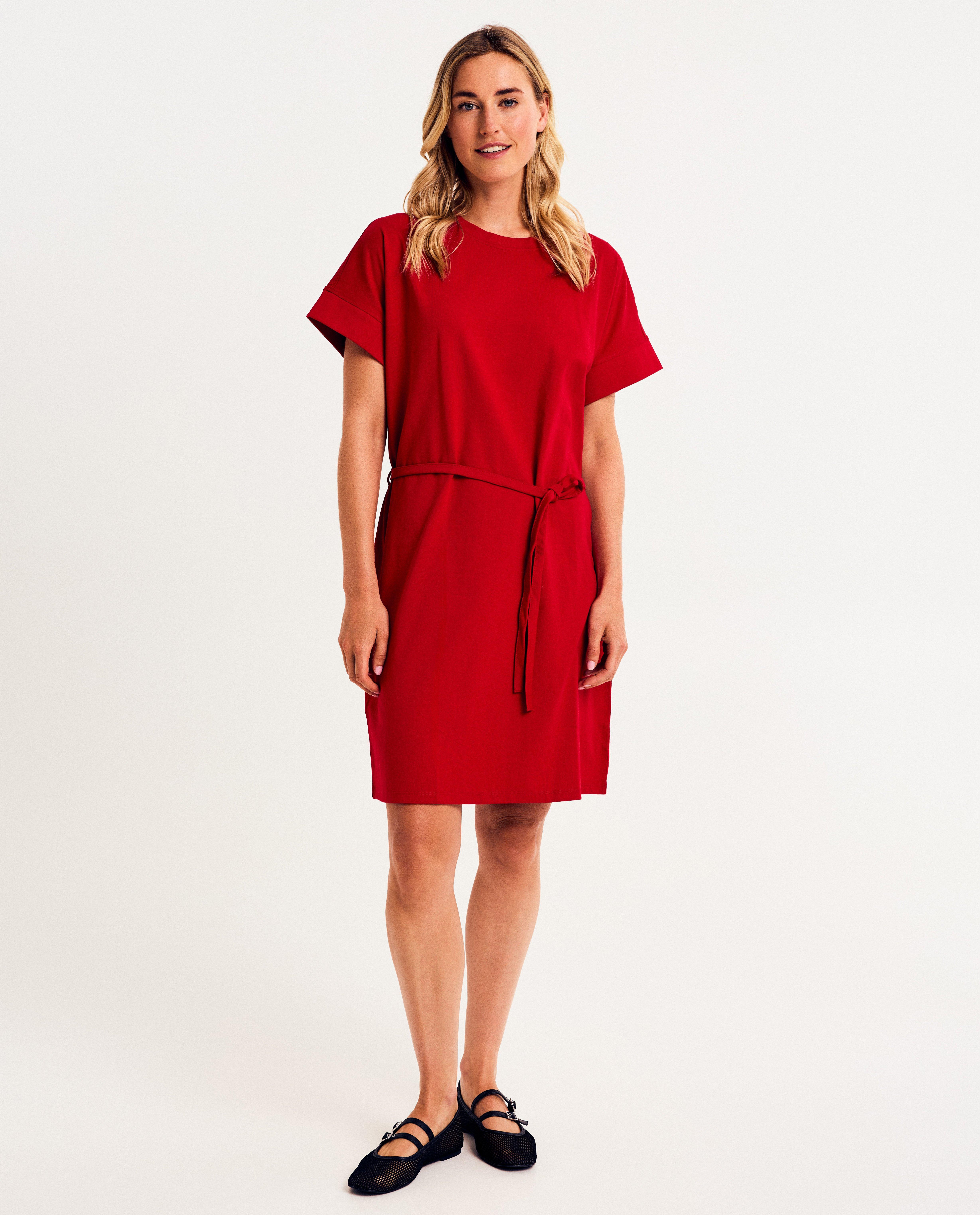 Kleedjes - Rode T-shirtjurk