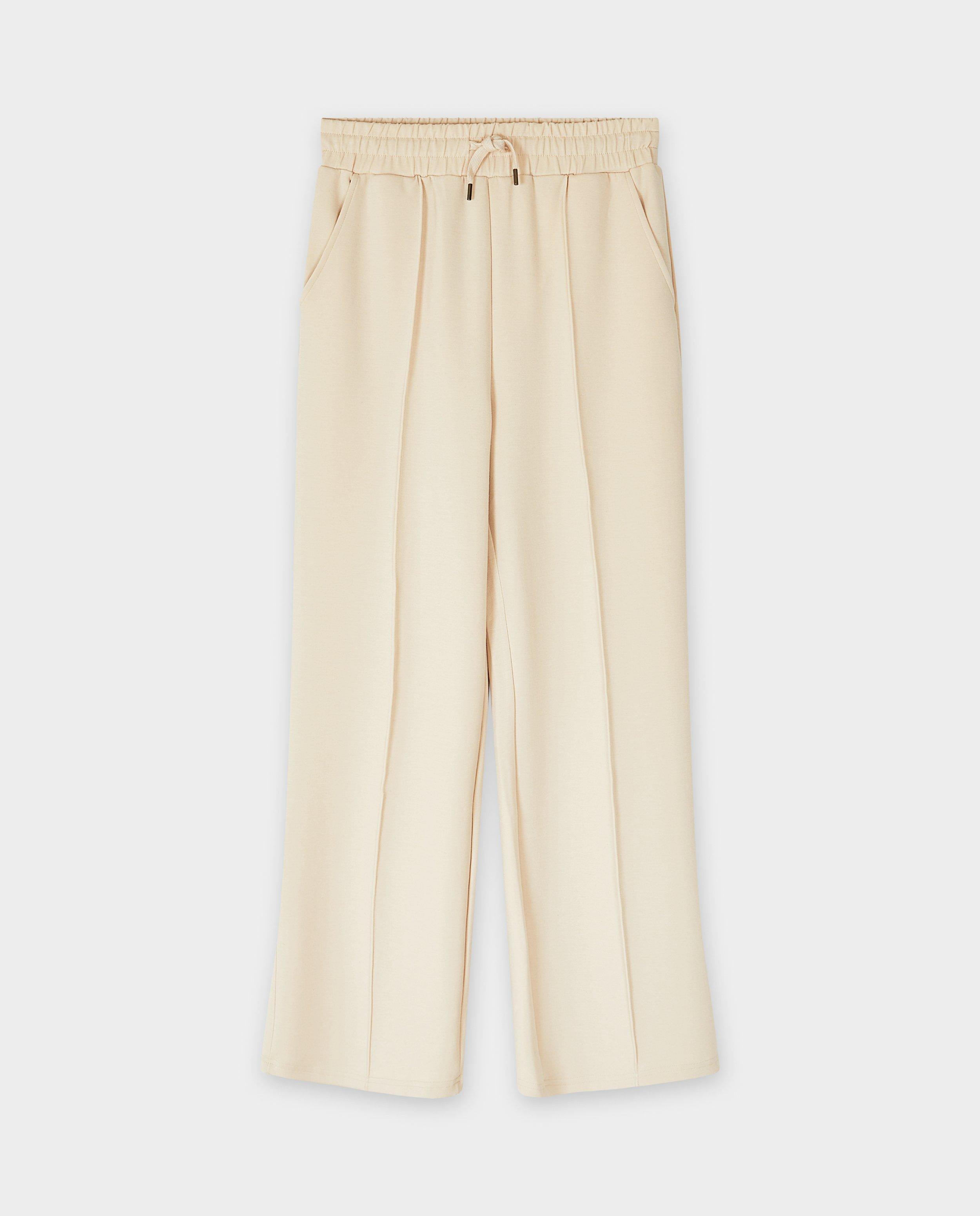 Beige broek met plooien - Product Detail - lichtbeige - afbeelding nummer 4