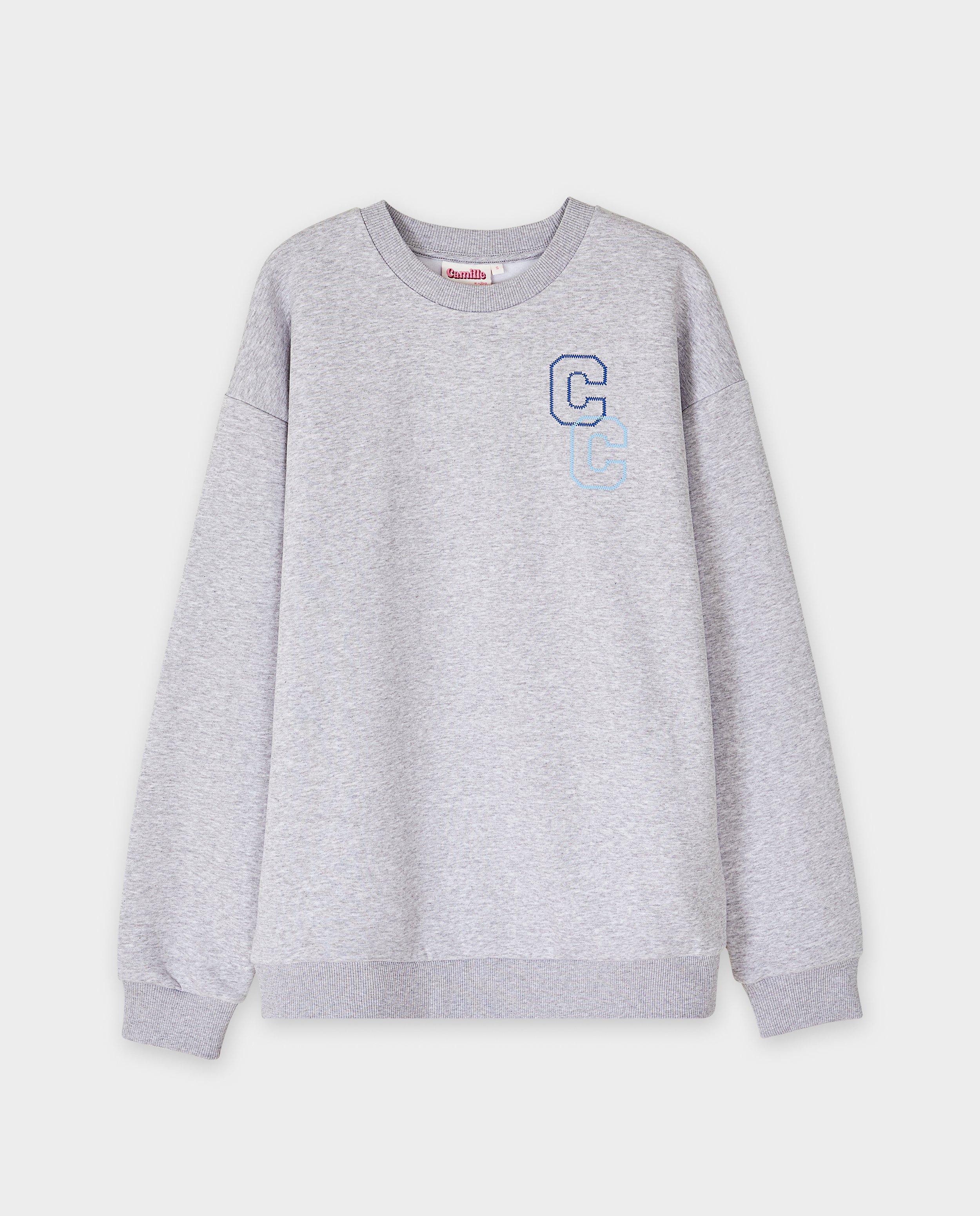Sweaters - Sweater met opschrift in reliëf, unisex, XS-XL