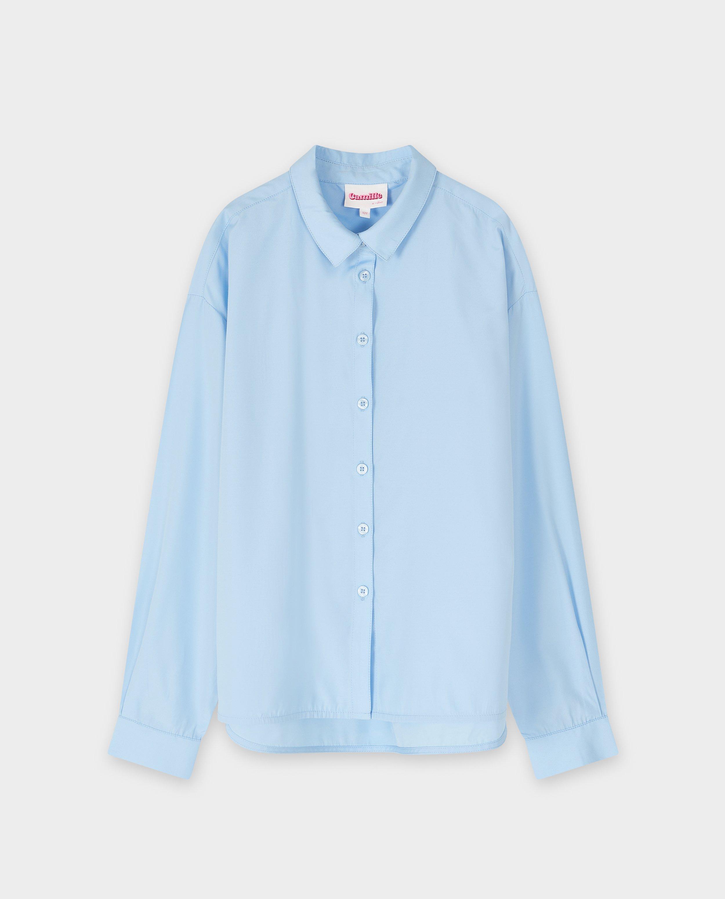Hemden - Blauw hemd, loose fit, 116-164