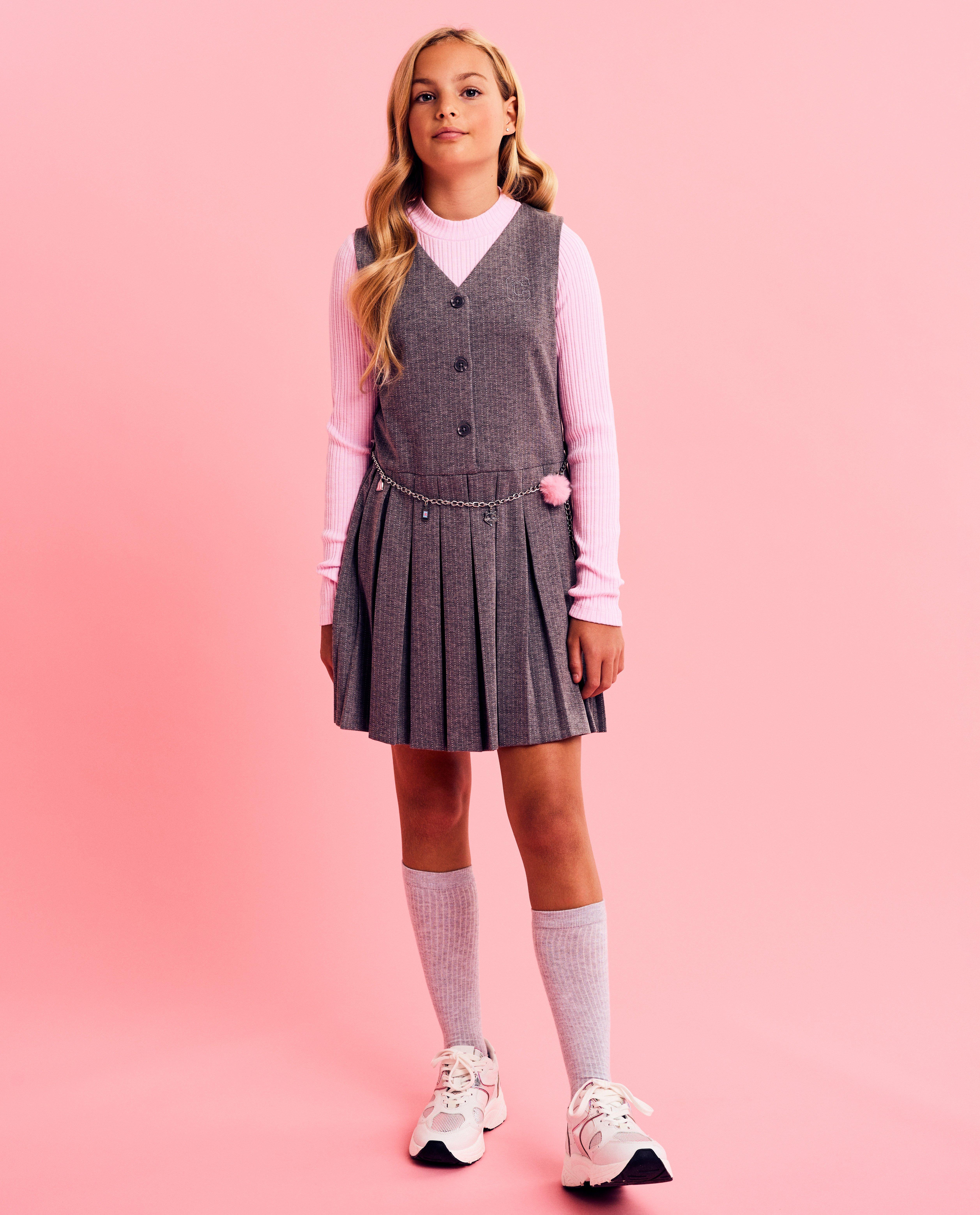 T-shirts - Longsleeve met fijne rib, 116-164