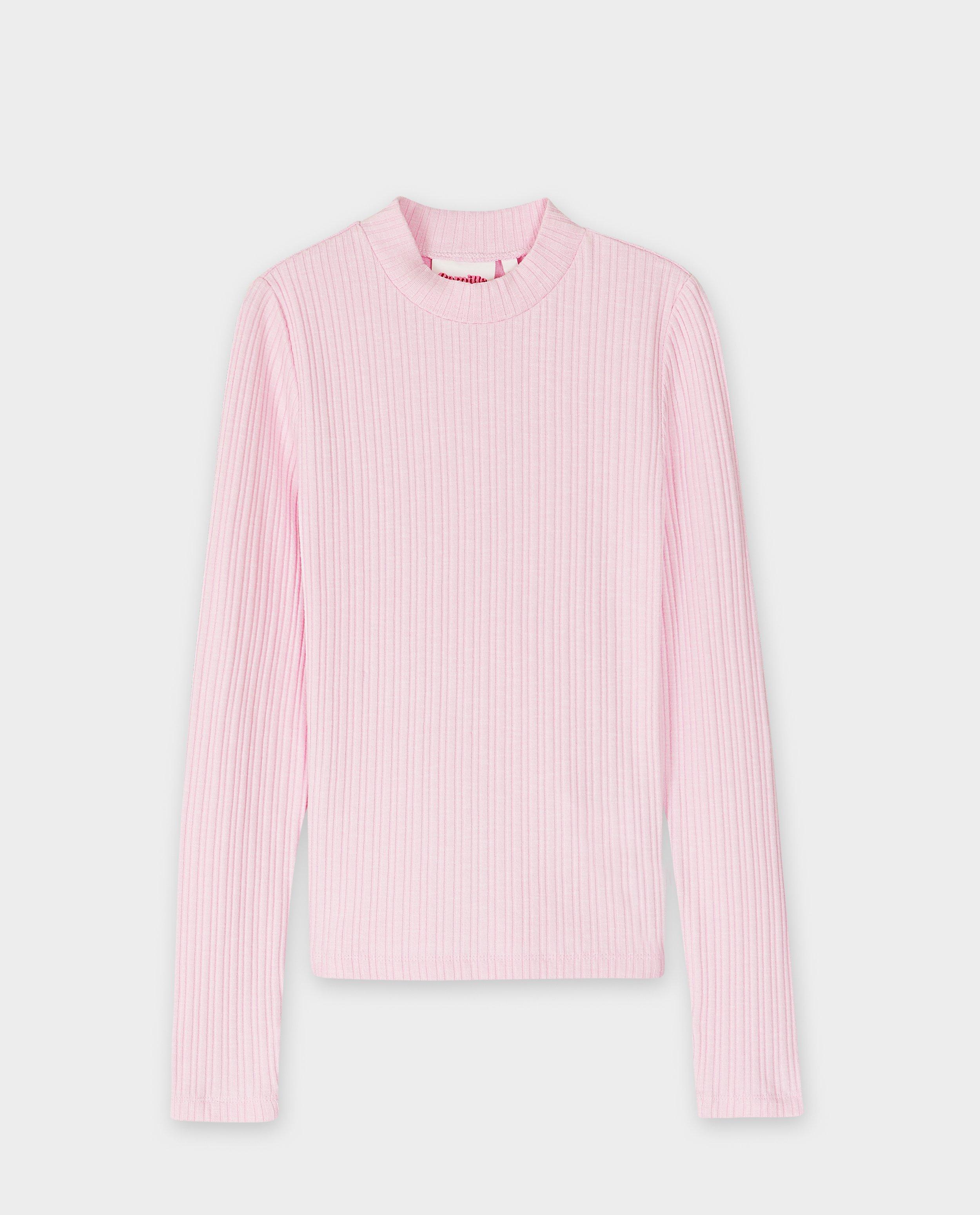 T-shirts - Longsleeve met fijne rib, 116-164