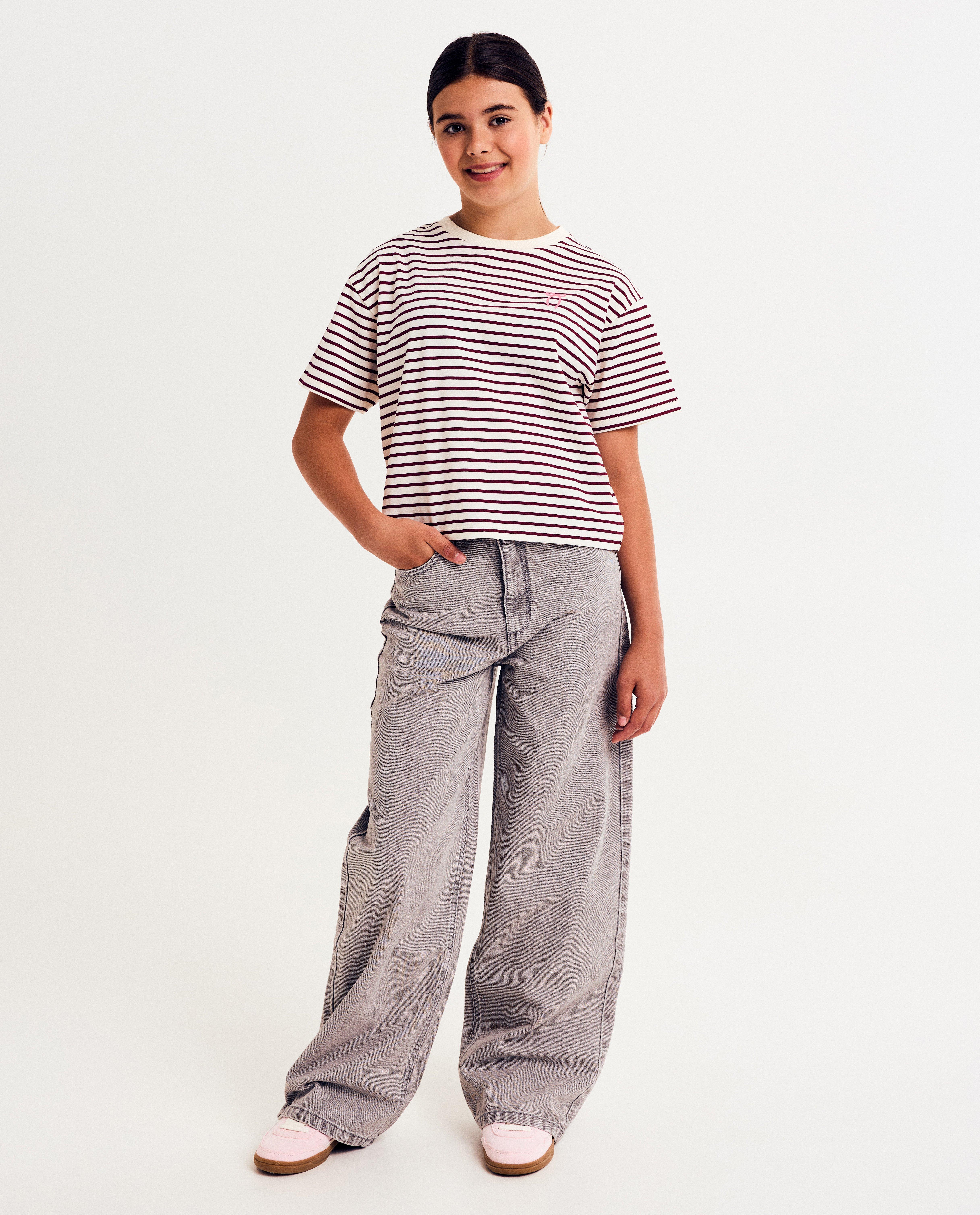 Grijze jeans, wide fit - null - Fish & Chips