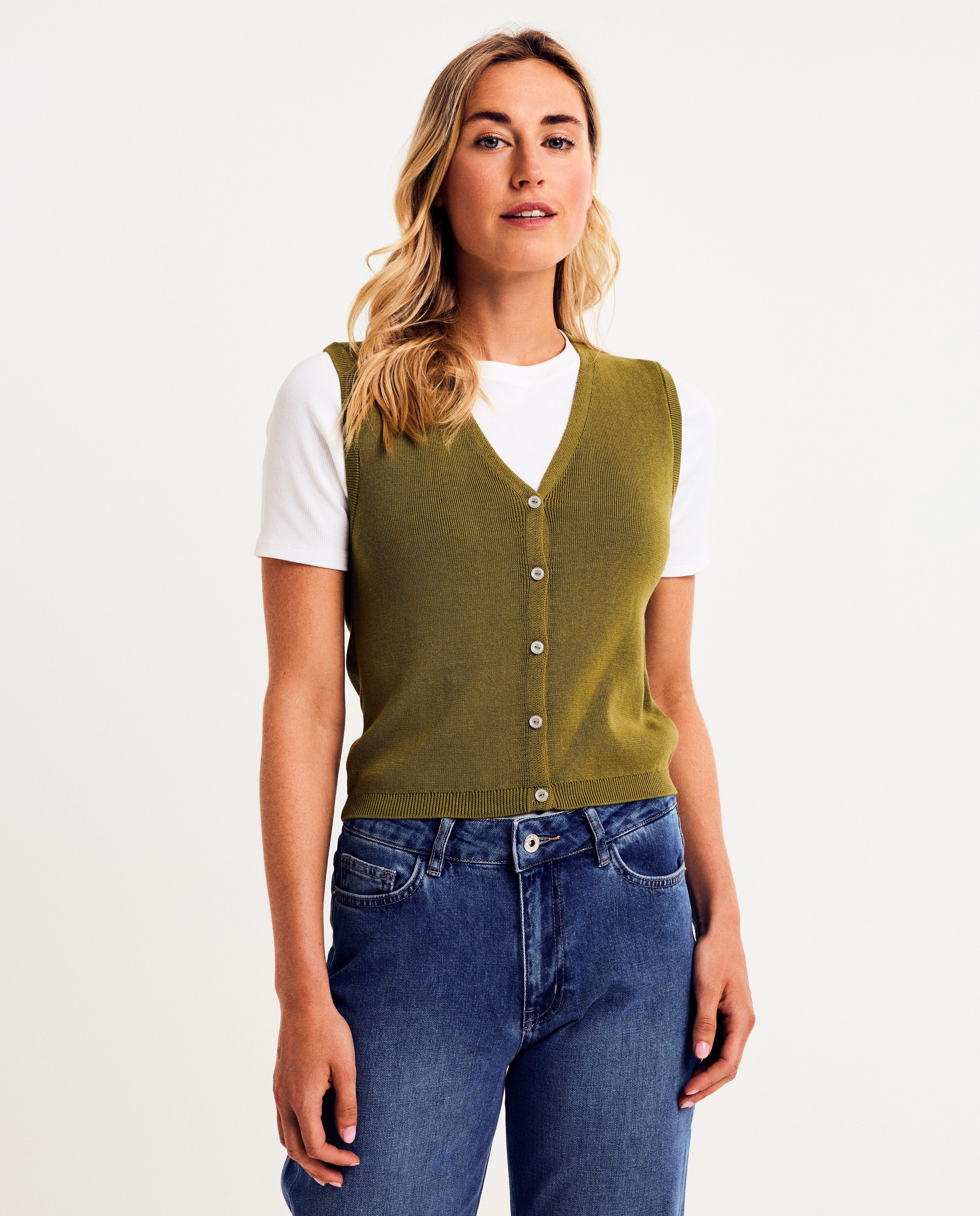 Cardigan - Mouwloze cardigan
