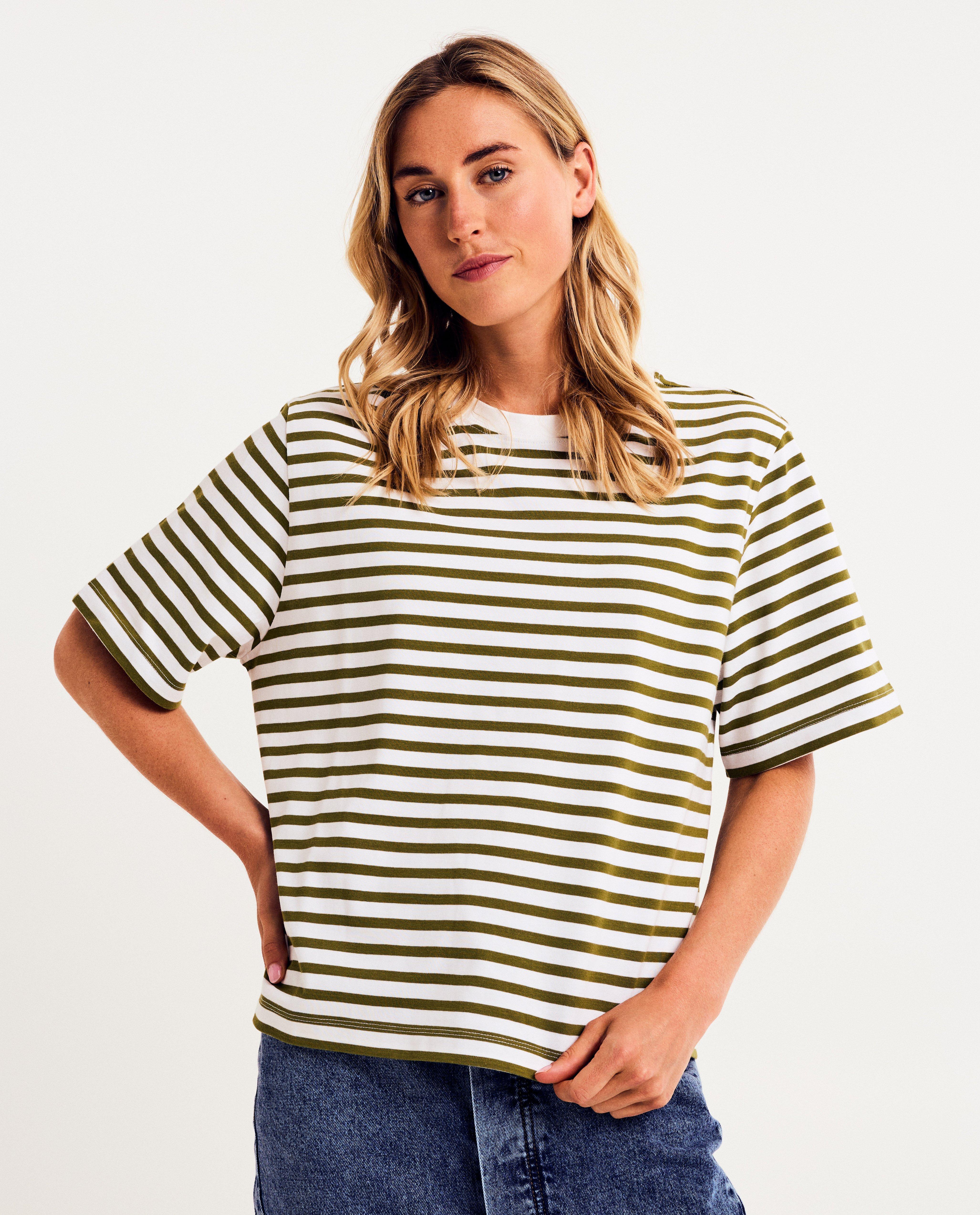 Groen T-shirt, oversized fit