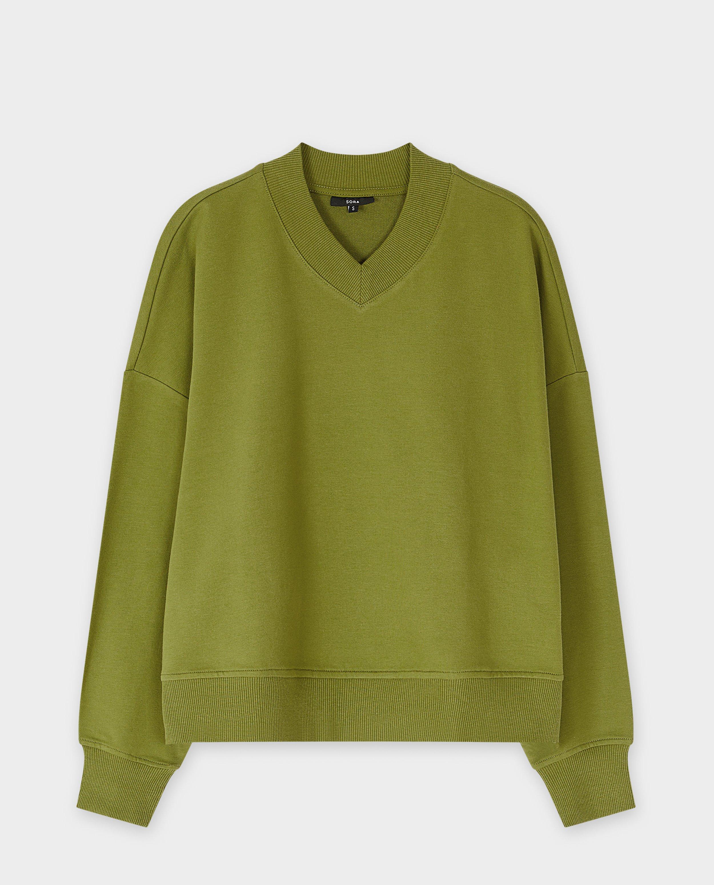 Sweaters - Groene sweater, oversized fit