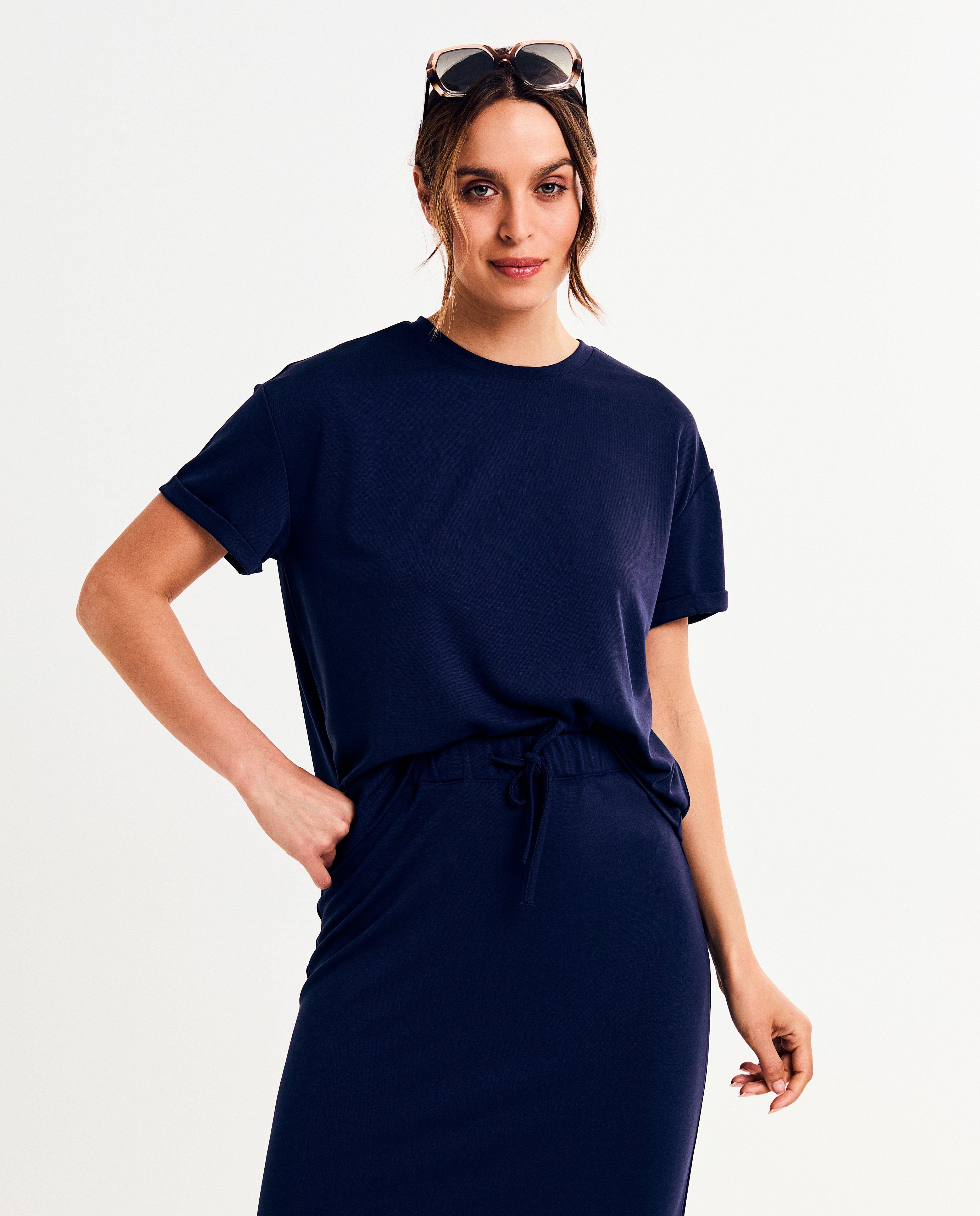 Donkerblauw T-shirt - null - Sora
