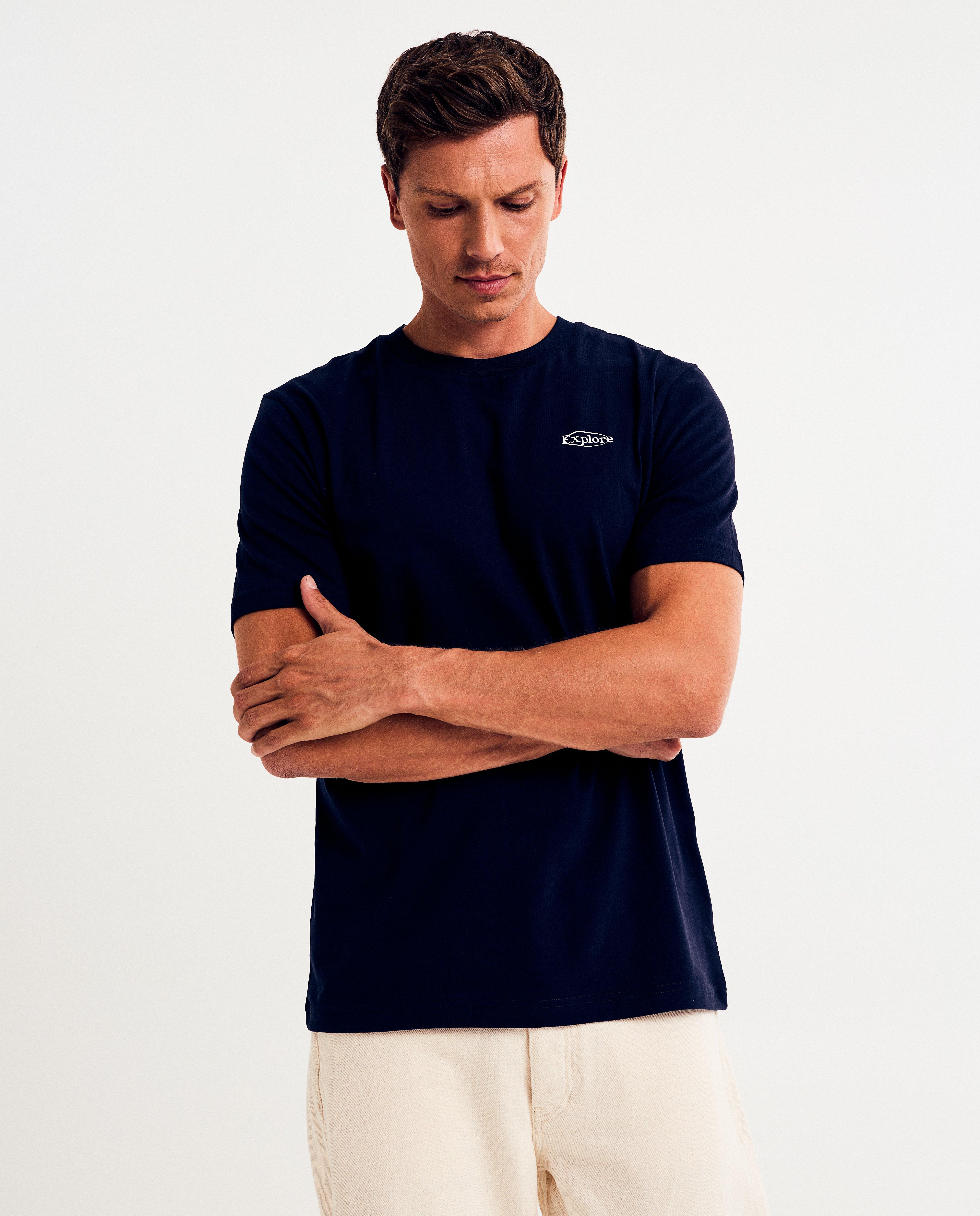 T-shirts - T-shirt met geborduurde figuur, regular fit