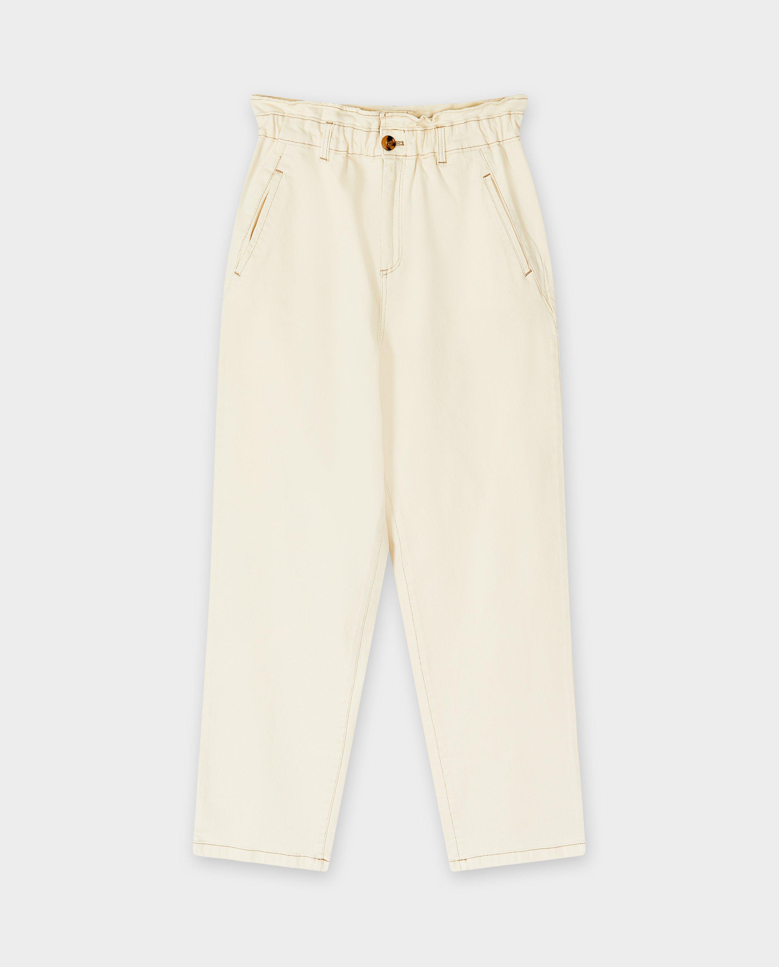 Broeken - Offwhite broek