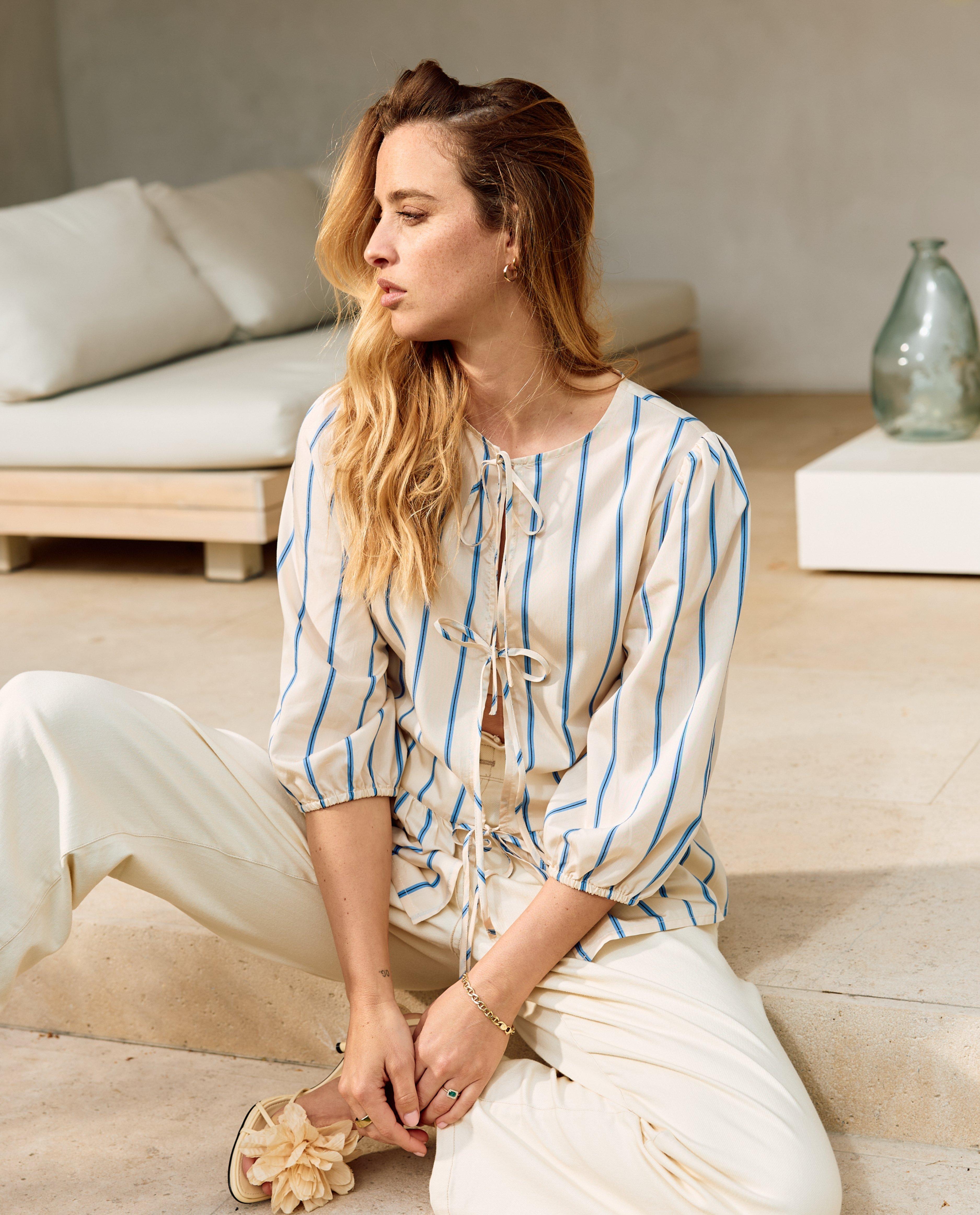 Blouse met strepen