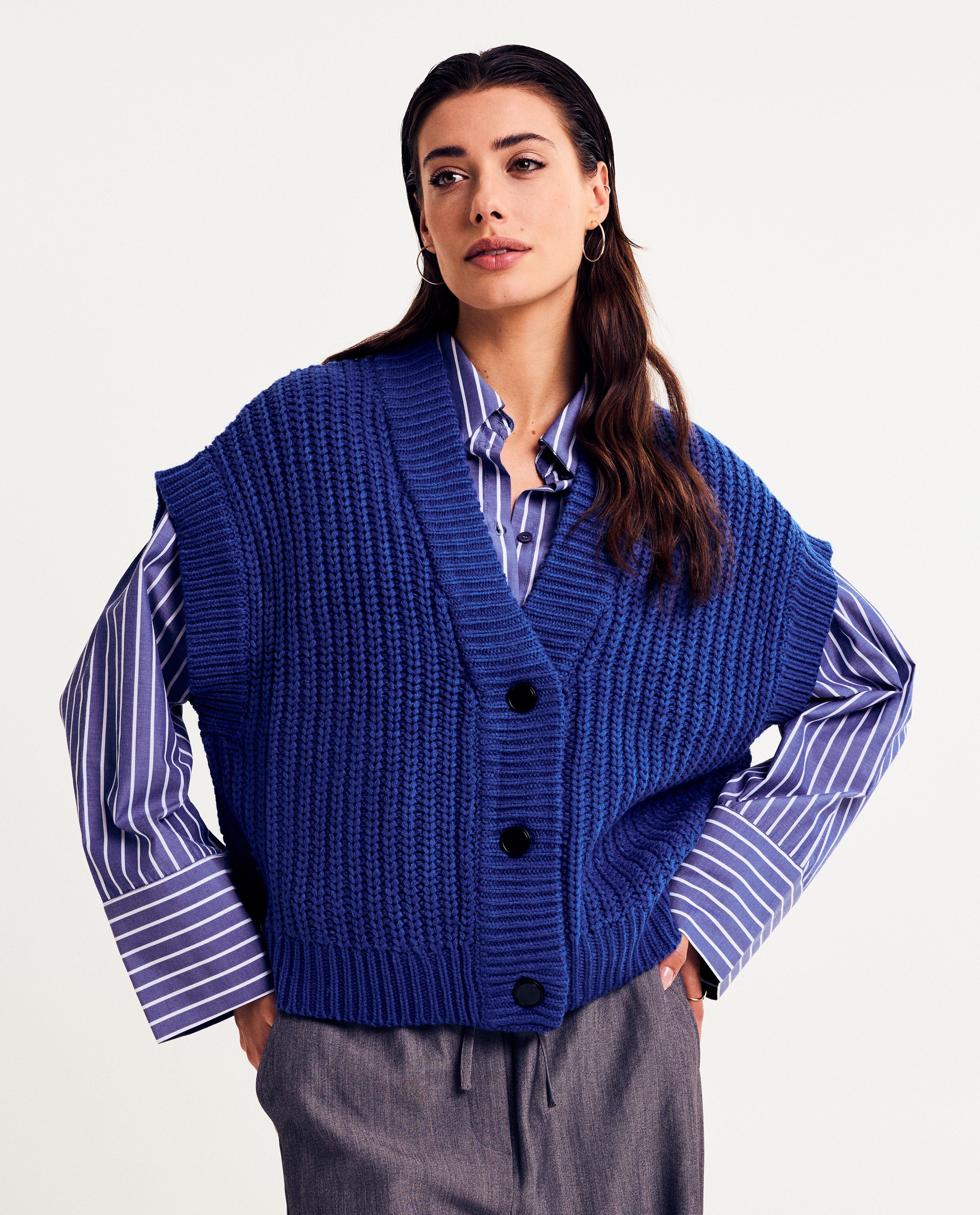Cardigan bleu - null - B.Young