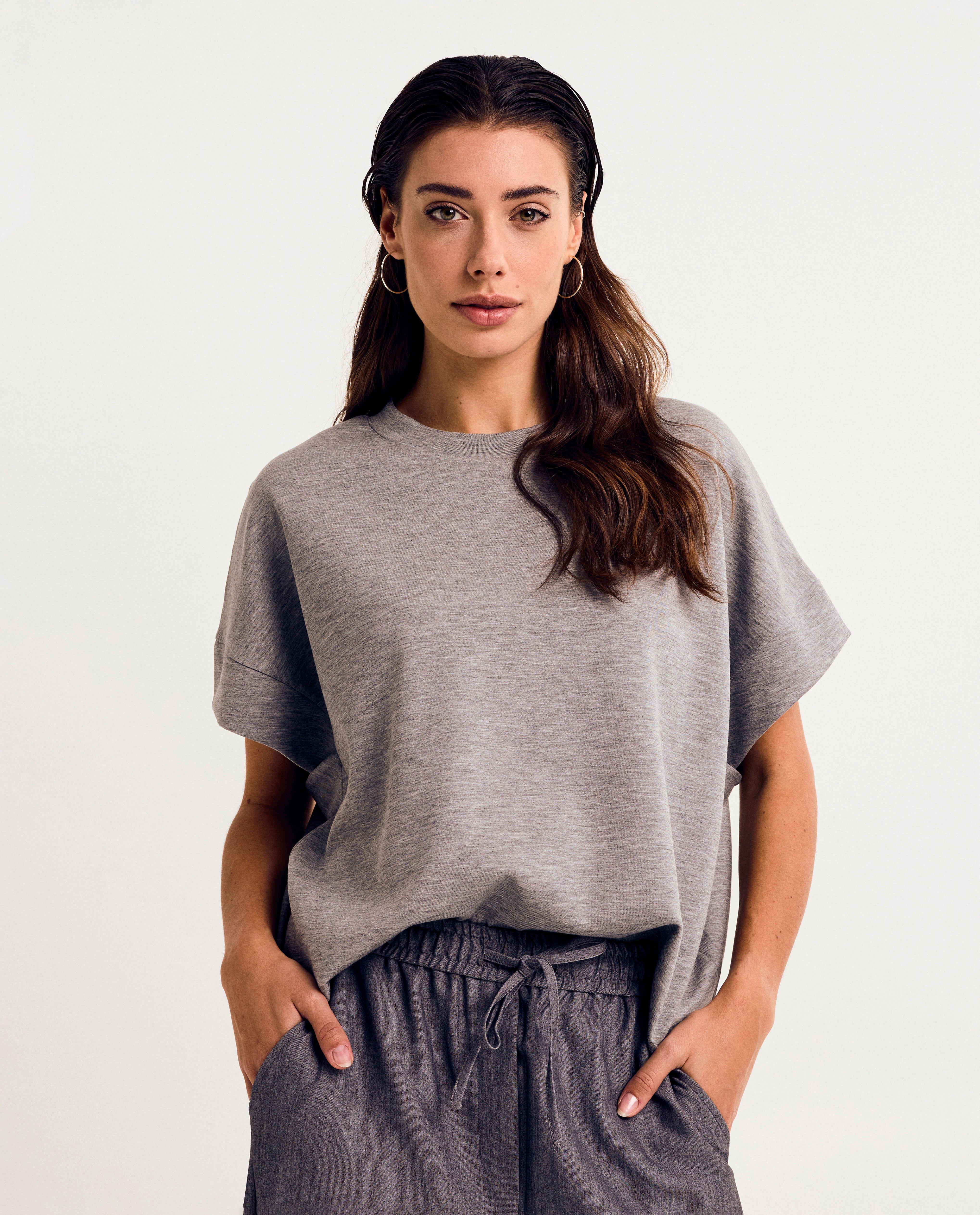 Grijs T-shirt, loose fit - Product Detail - grijs - afbeelding nummer 1