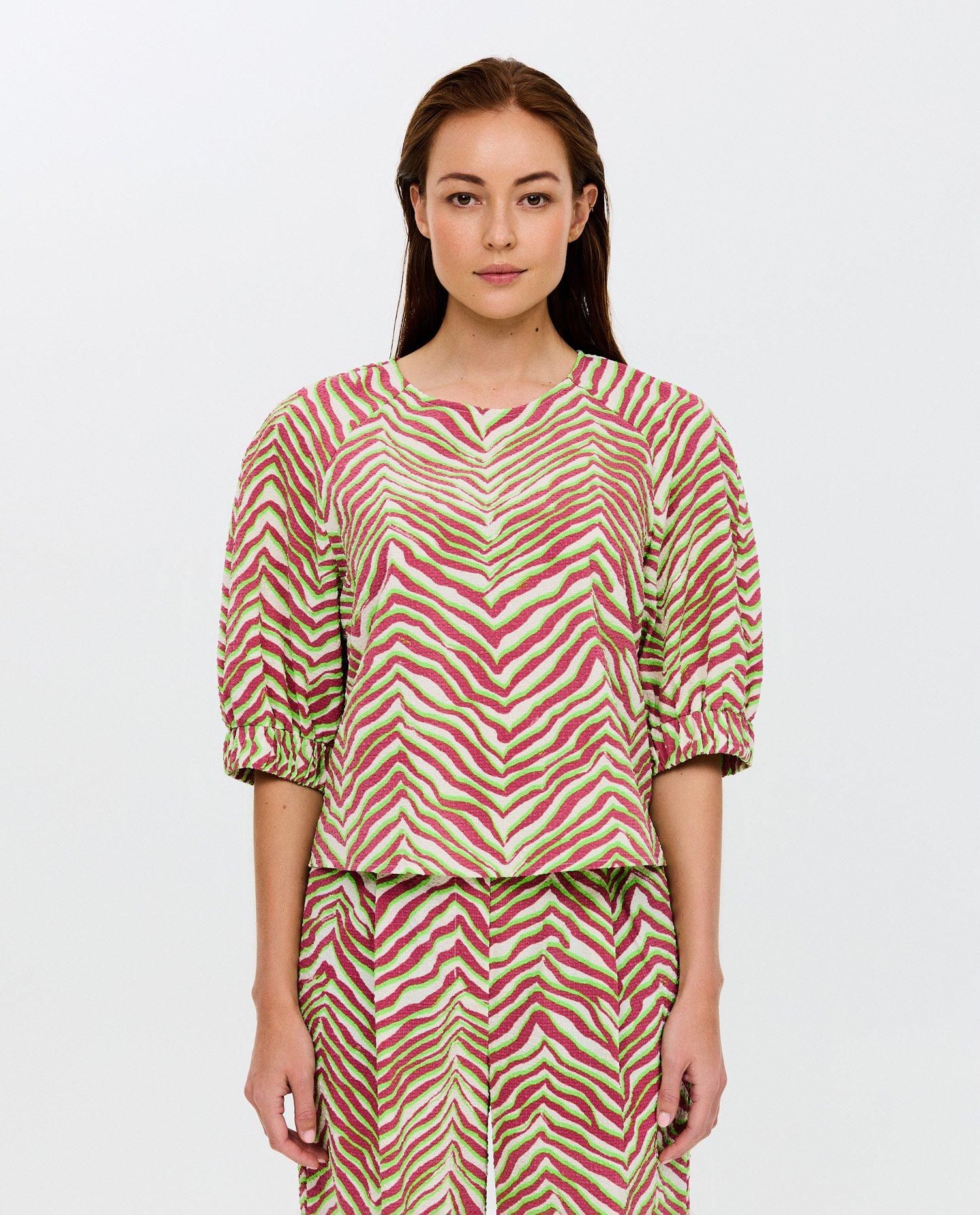 Blouse van gerecycleerd polyester - null - CKS Dames