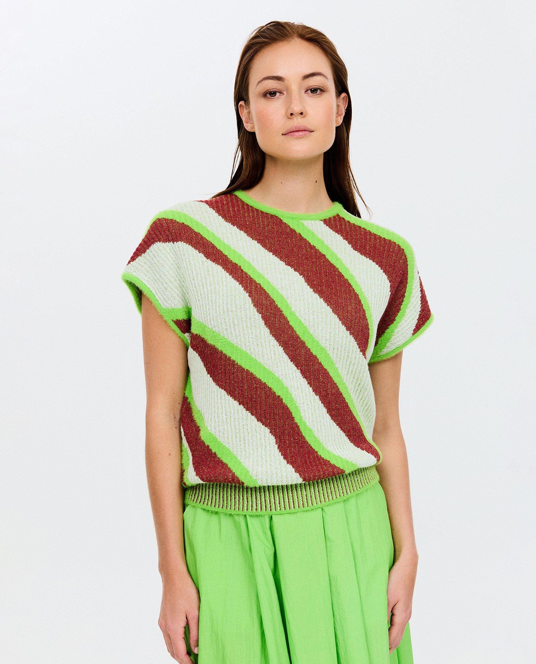 Omkeerbare debardeur met zebraprint - null - CKS Dames