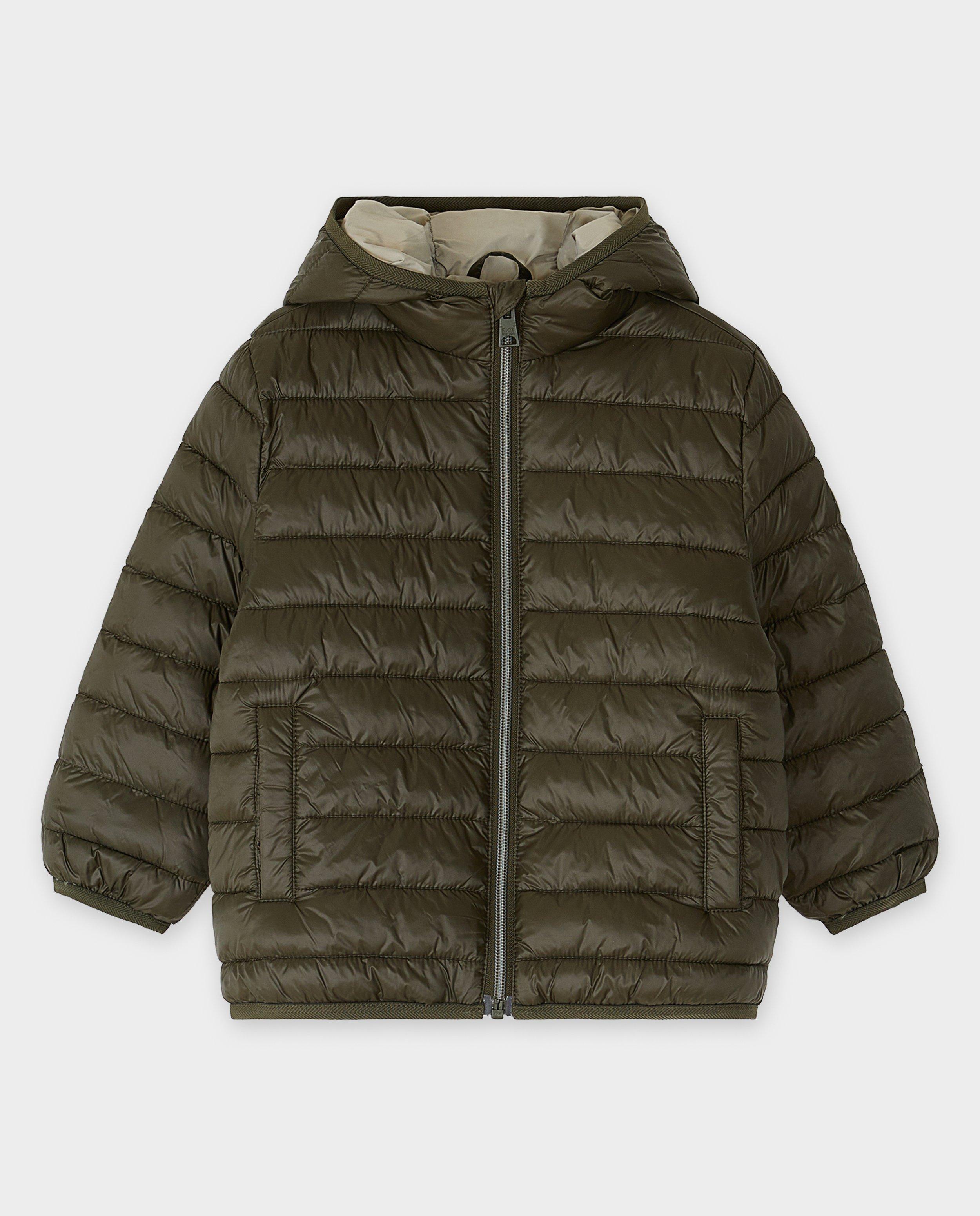 Doorgestikte jas van gerecycleerd polyester, 92-128 - Product Detail - khaki - afbeelding nummer 4