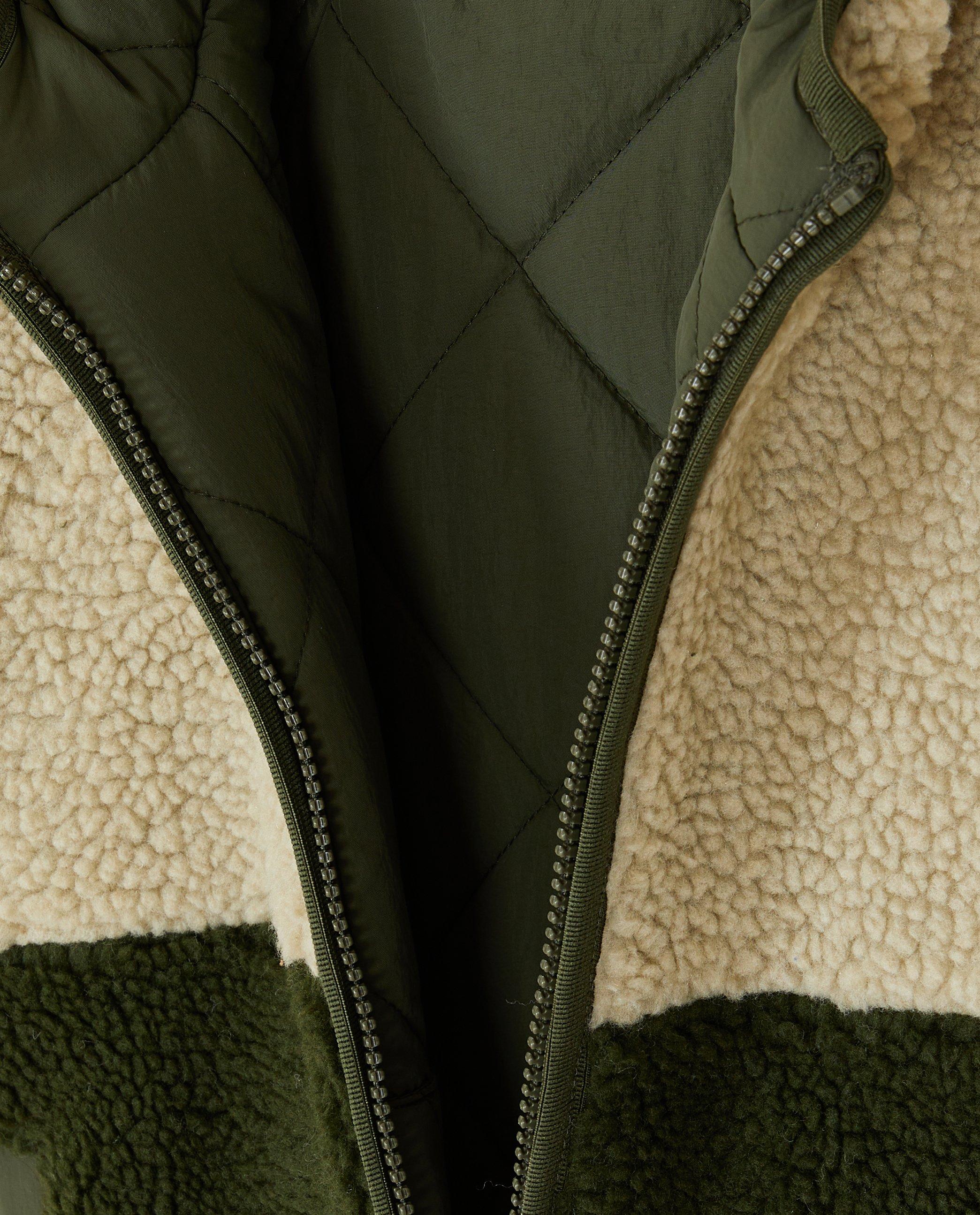 Veste r&eacute;versible en polyester recycl&eacute; - D&eacute;tails du produit - khaki - image num&eacute;ro 9