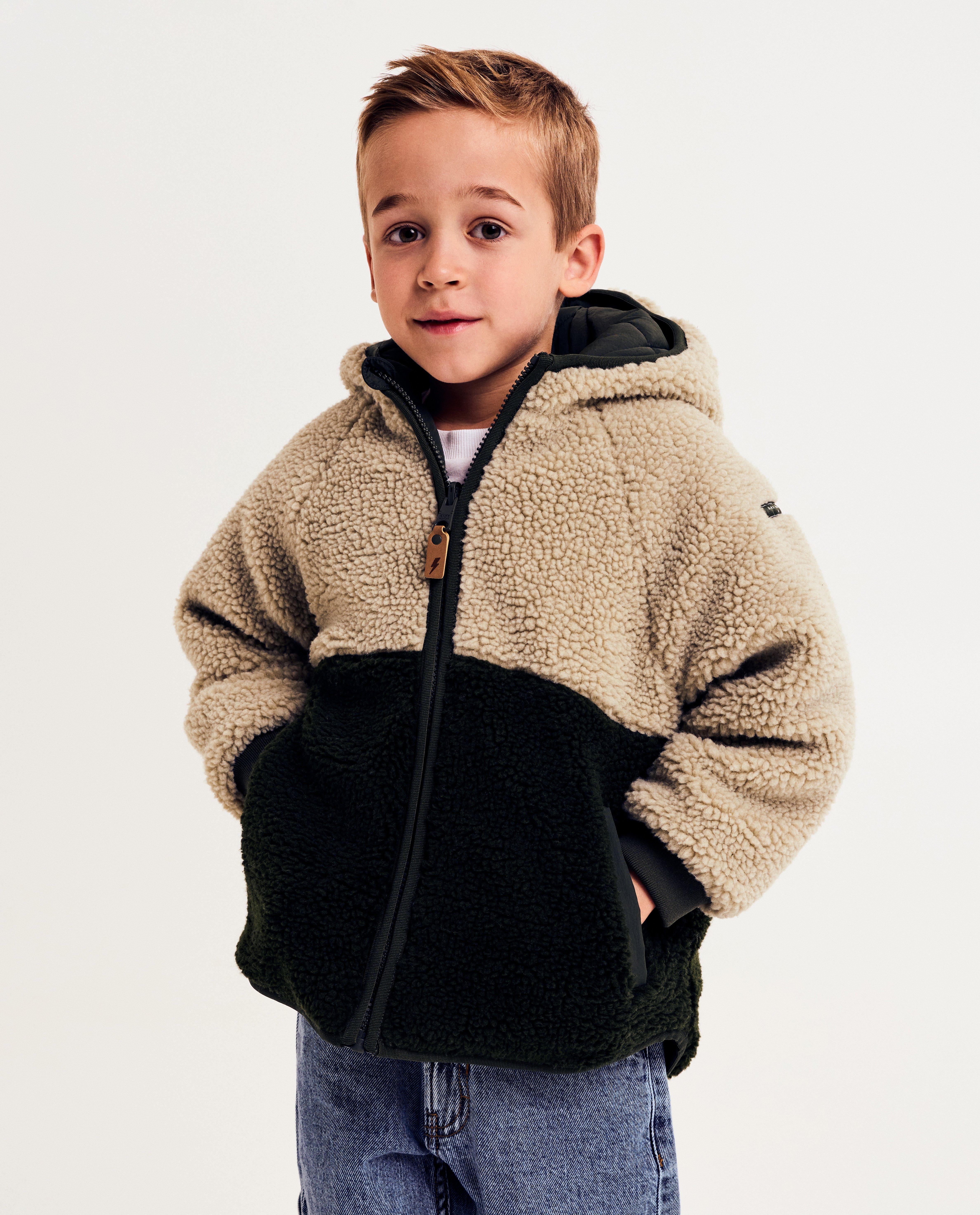 Veste r&eacute;versible en polyester recycl&eacute; - D&eacute;tails du produit - khaki - image num&eacute;ro 1