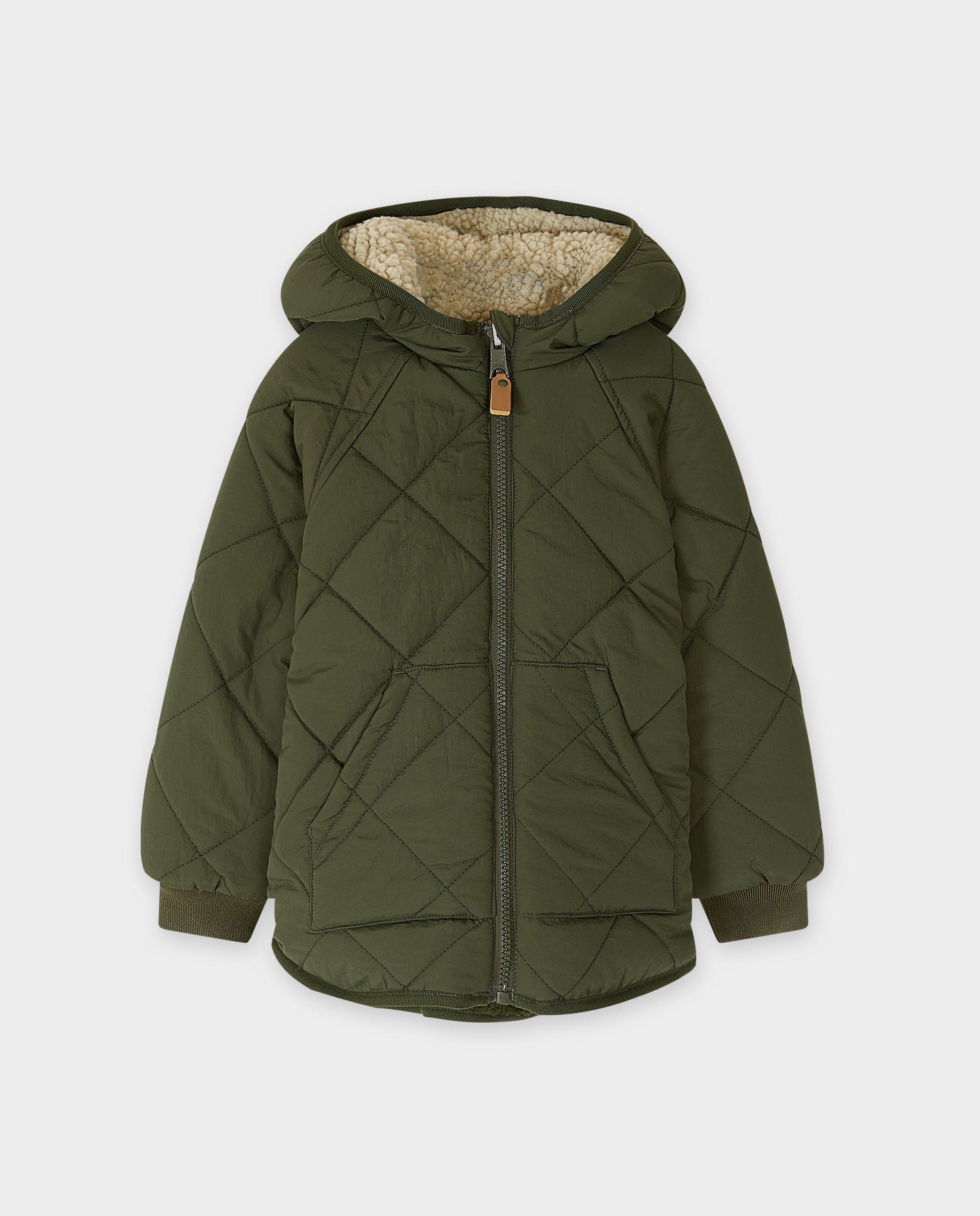 Veste r&eacute;versible en polyester recycl&eacute; - D&eacute;tails du produit - khaki - image num&eacute;ro 4