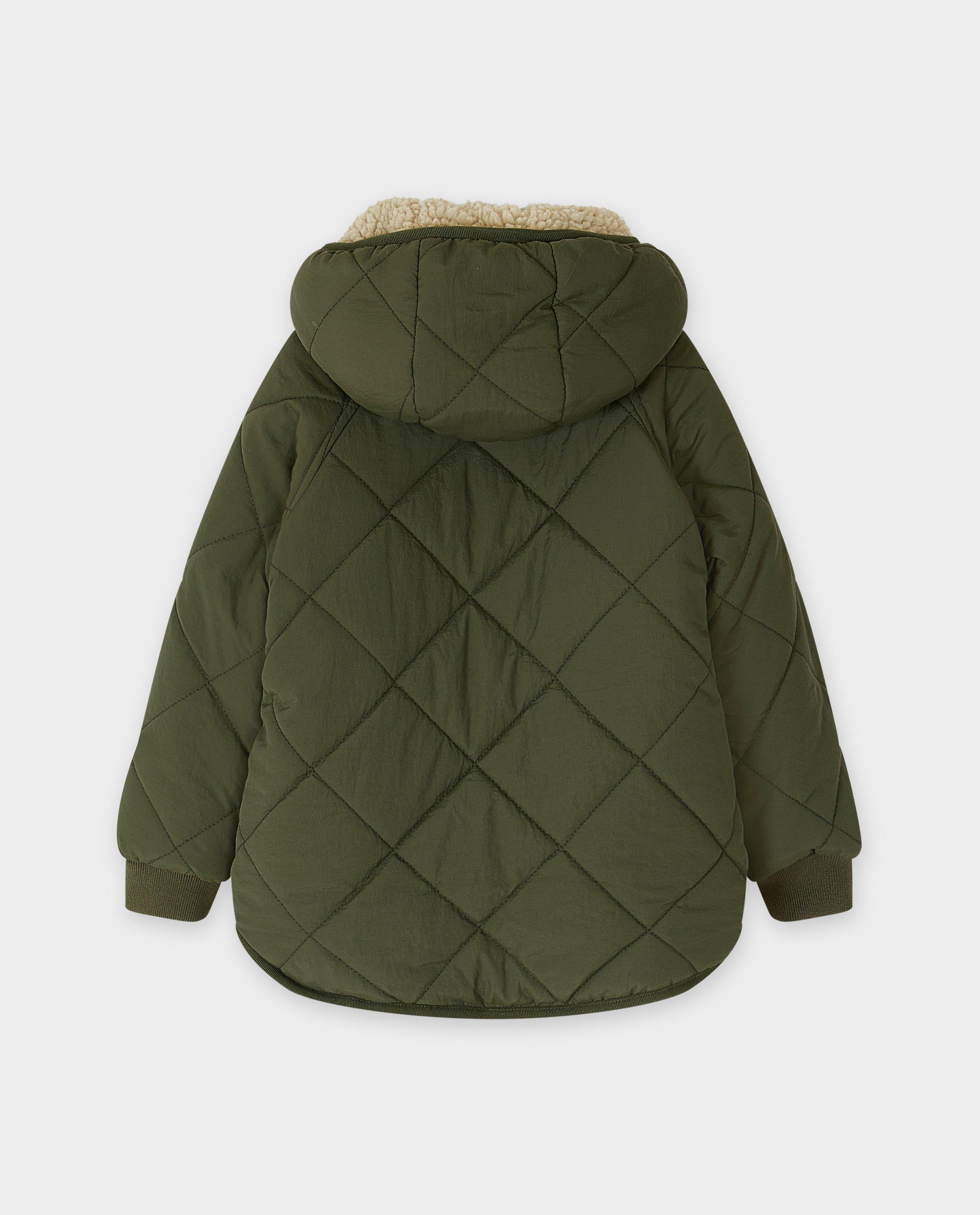 Veste r&eacute;versible en polyester recycl&eacute; - D&eacute;tails du produit - khaki - image num&eacute;ro 5