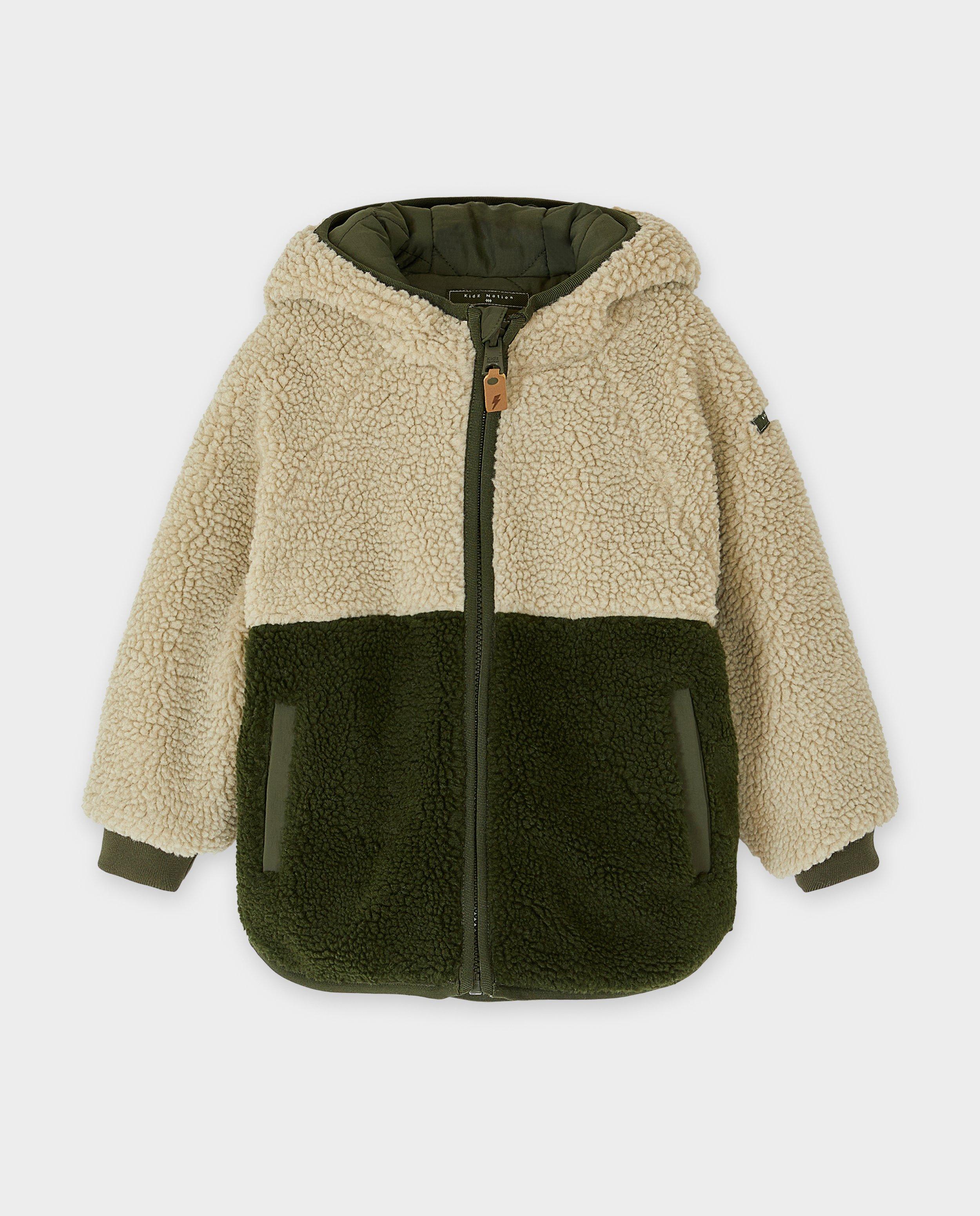 Veste r&eacute;versible en polyester recycl&eacute; - D&eacute;tails du produit - khaki - image num&eacute;ro 6