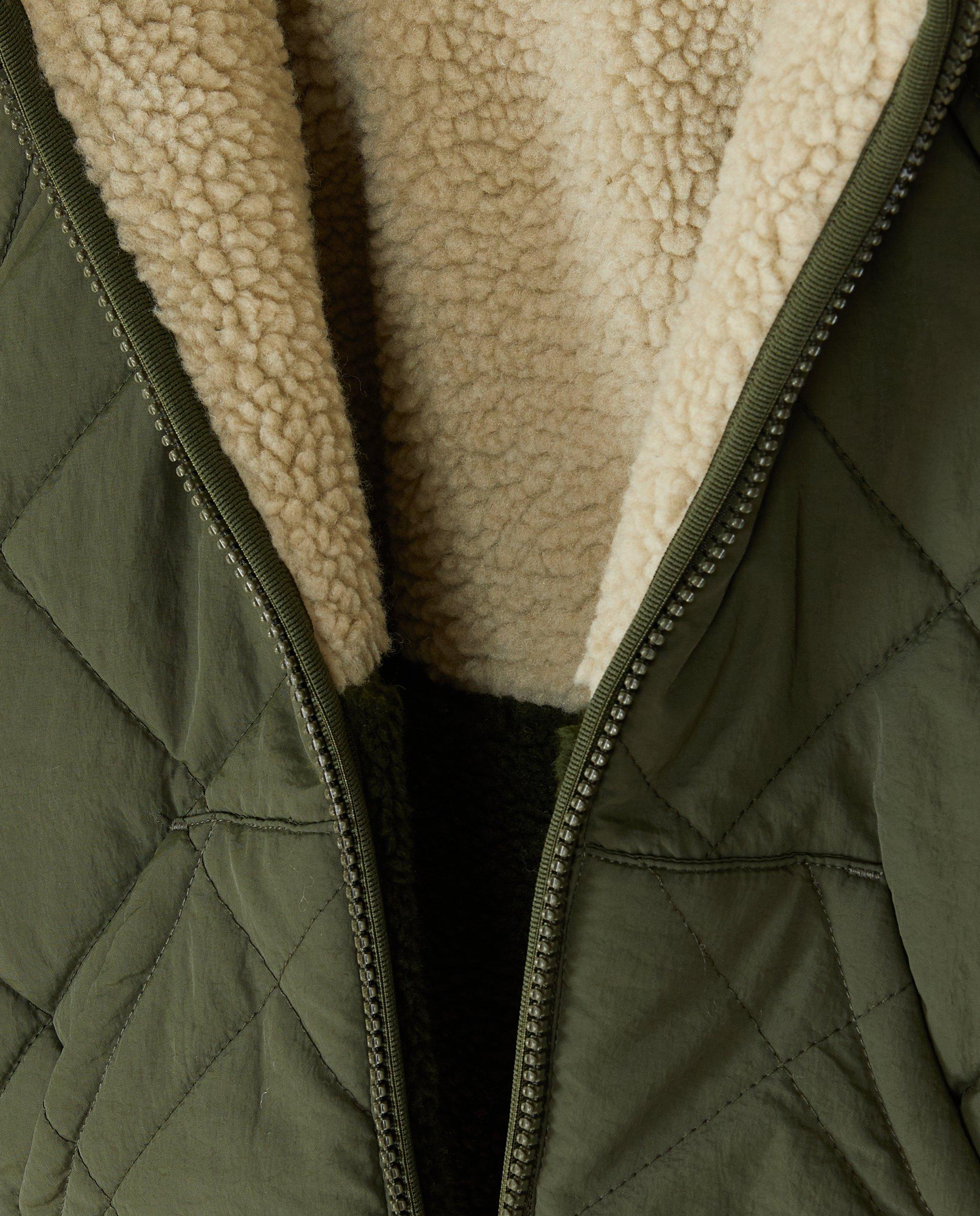 Veste r&eacute;versible en polyester recycl&eacute; - D&eacute;tails du produit - khaki - image num&eacute;ro 8