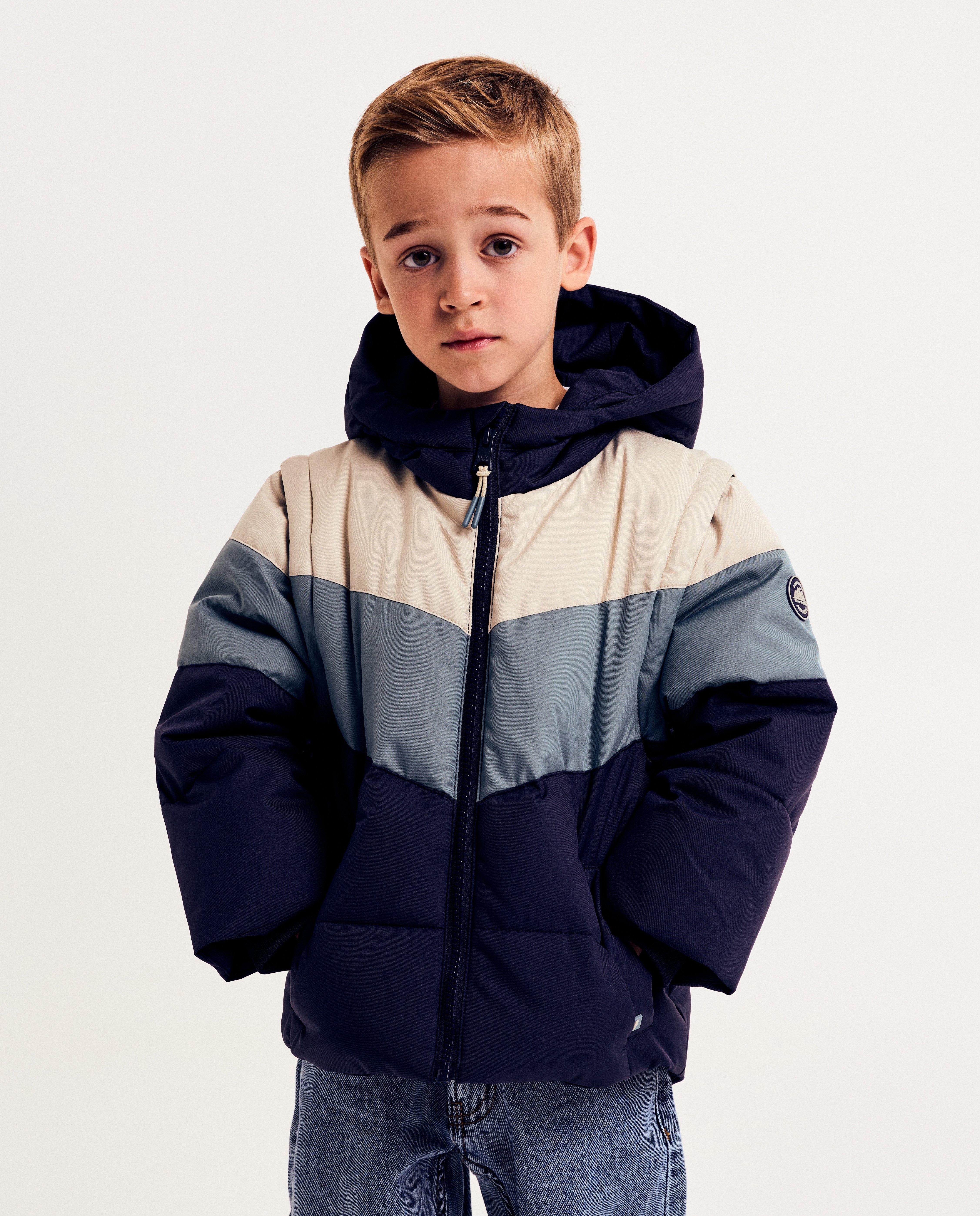 Jas met color block van gerecycleerd polyester