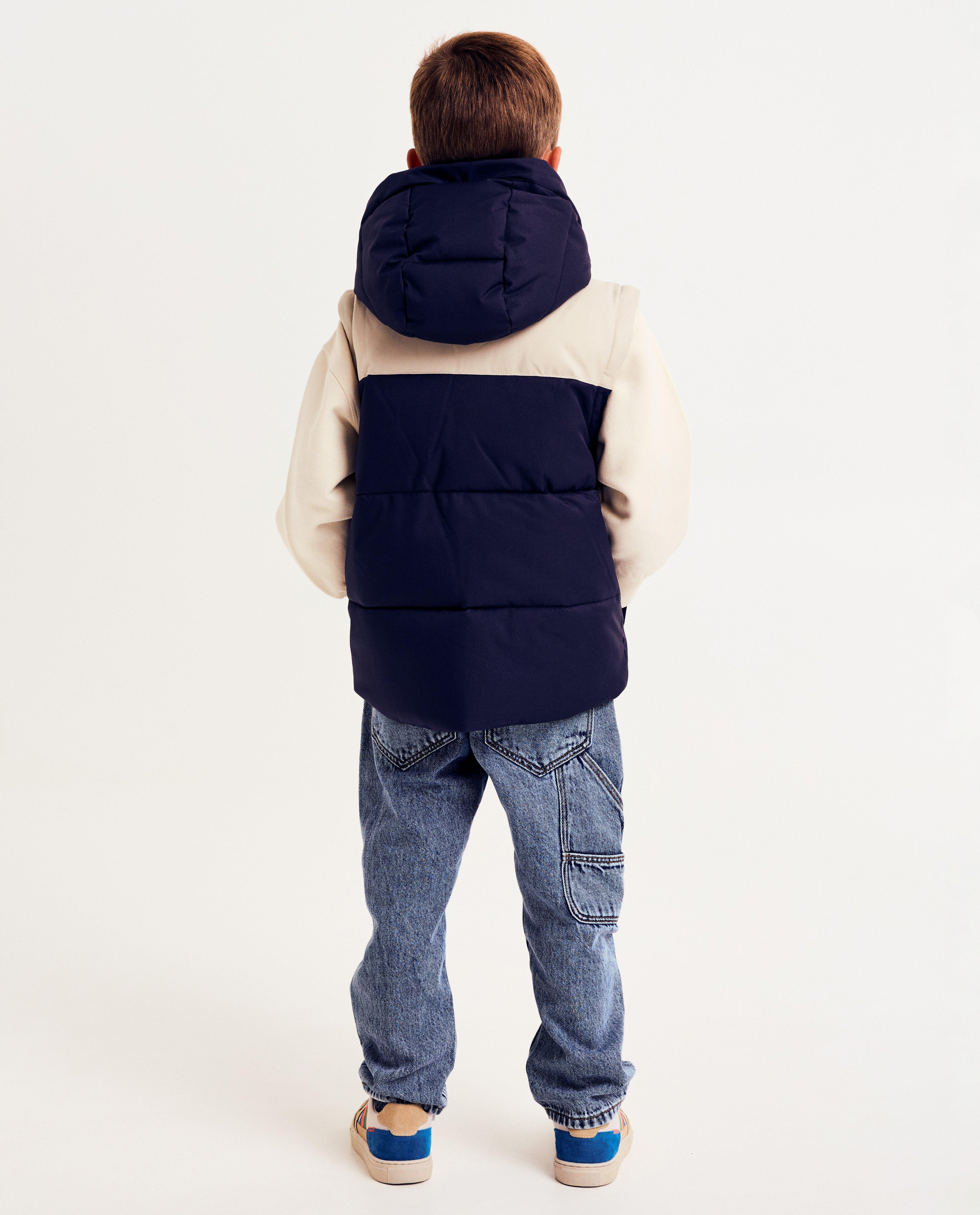 Donsjassen - Jas met color block van gerecycleerd polyester