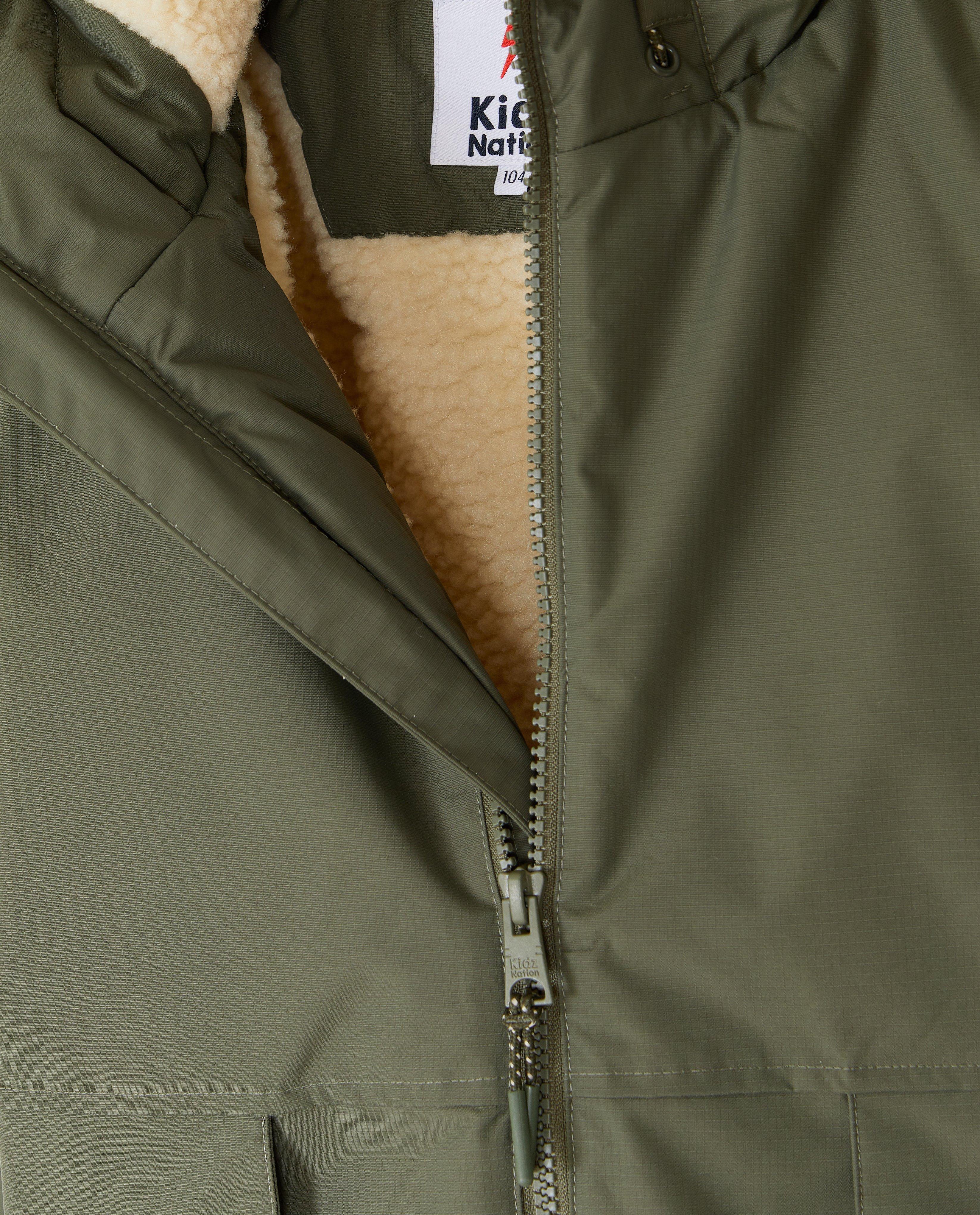 Doudounes - Manteau en polyamide recyclé avec doublure teddy