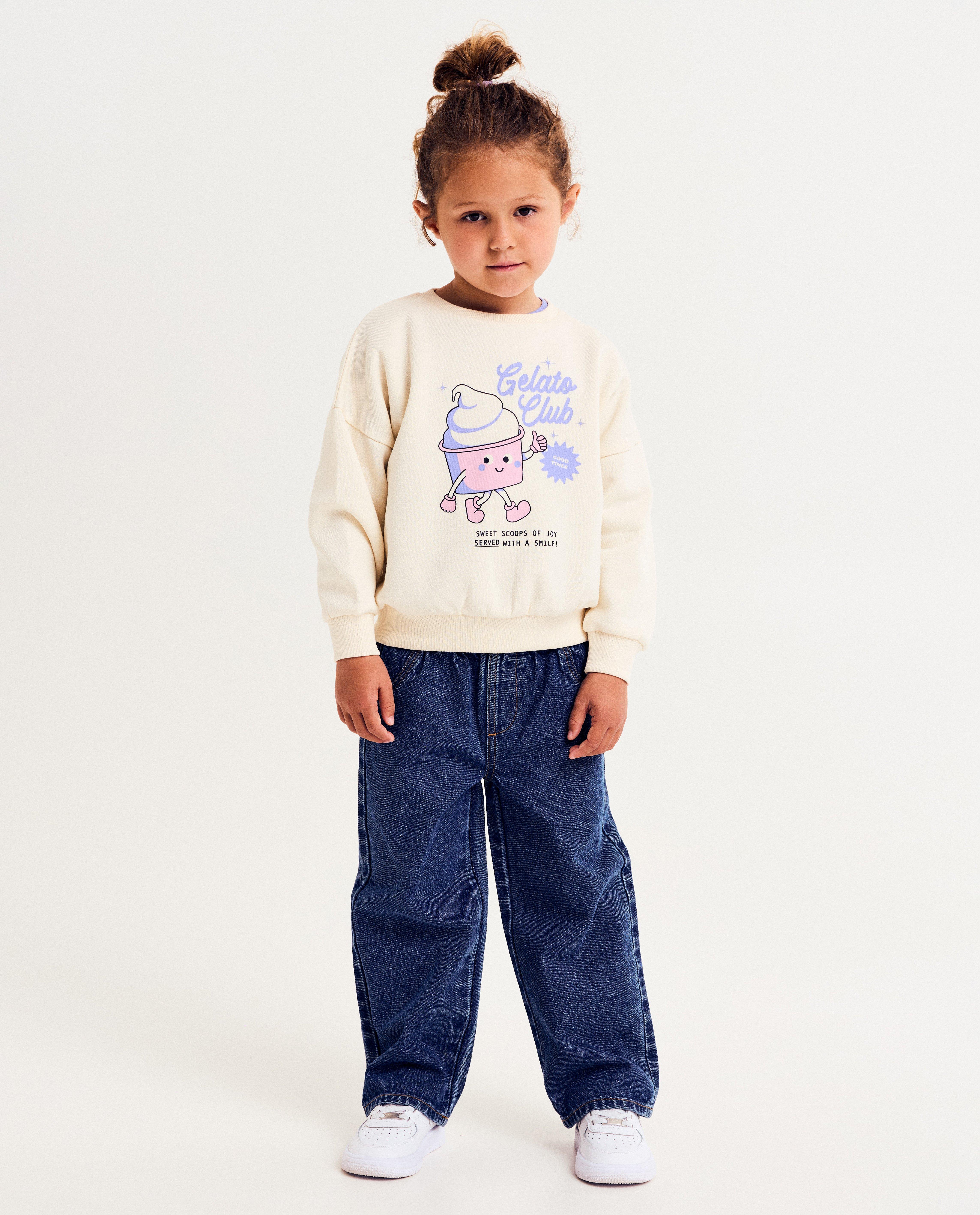 Sweaters - Sweater met print snoepje, loose fit