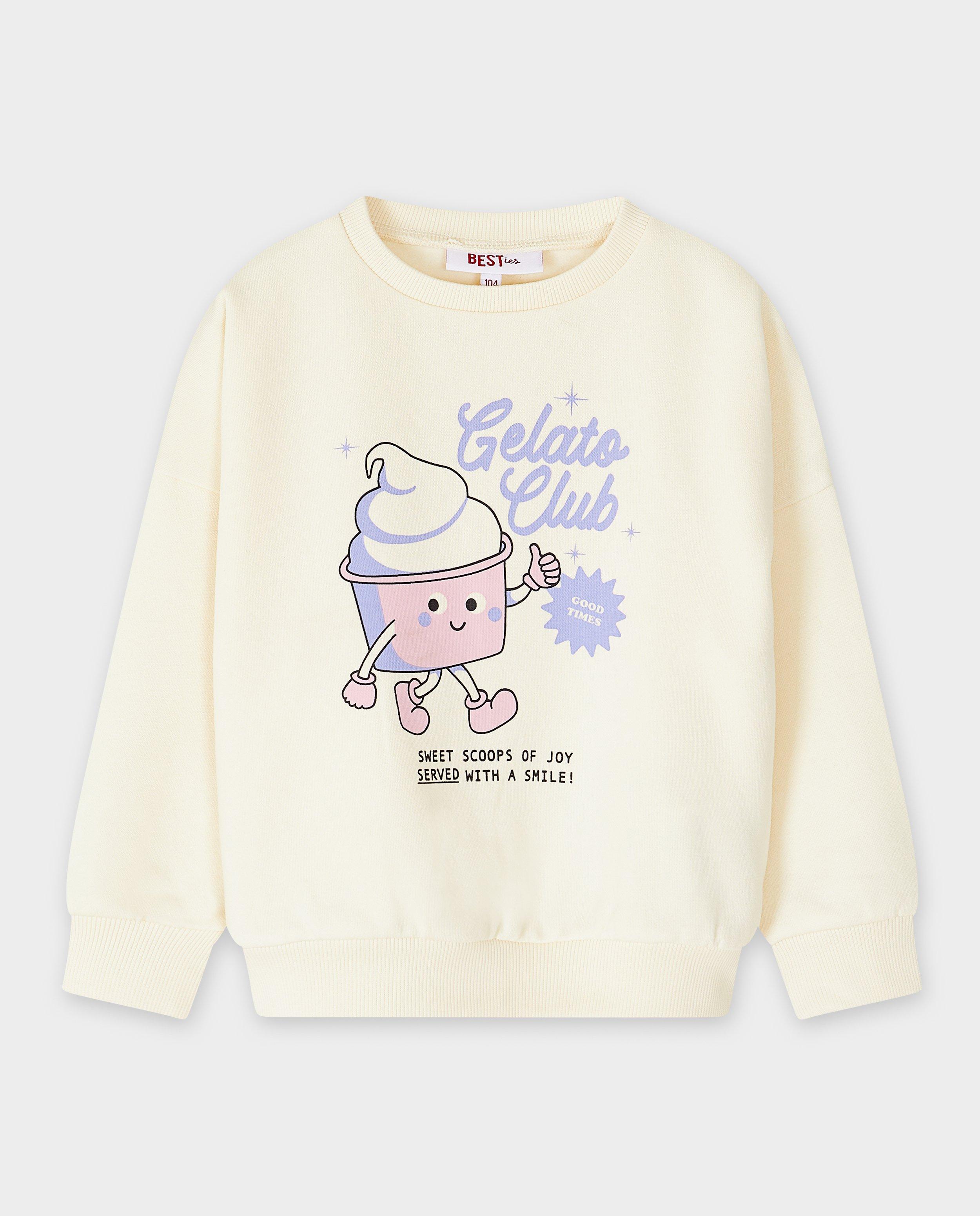 Sweaters - Sweater met print snoepje, loose fit