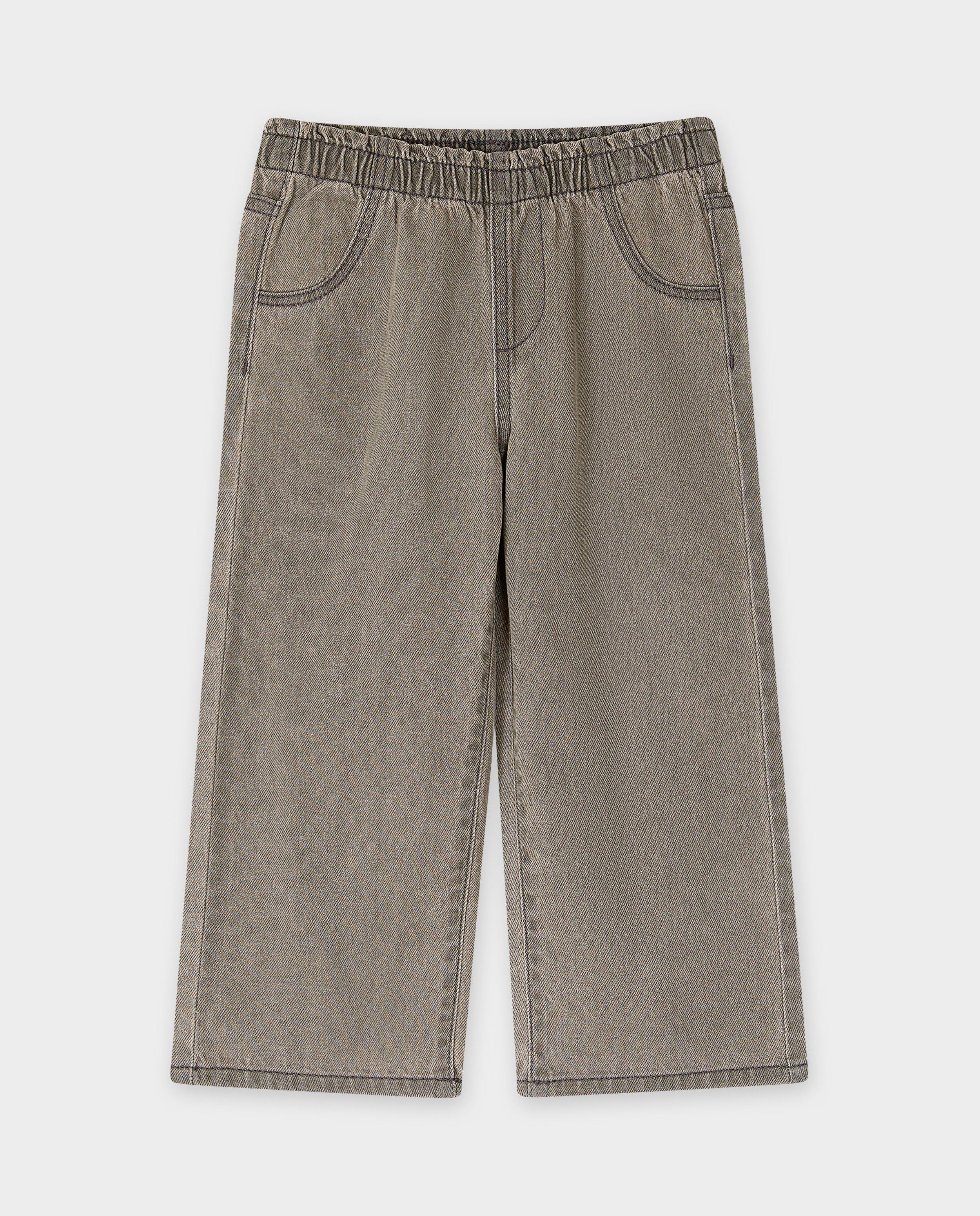 Broeken - Grijze jeans, straight fit