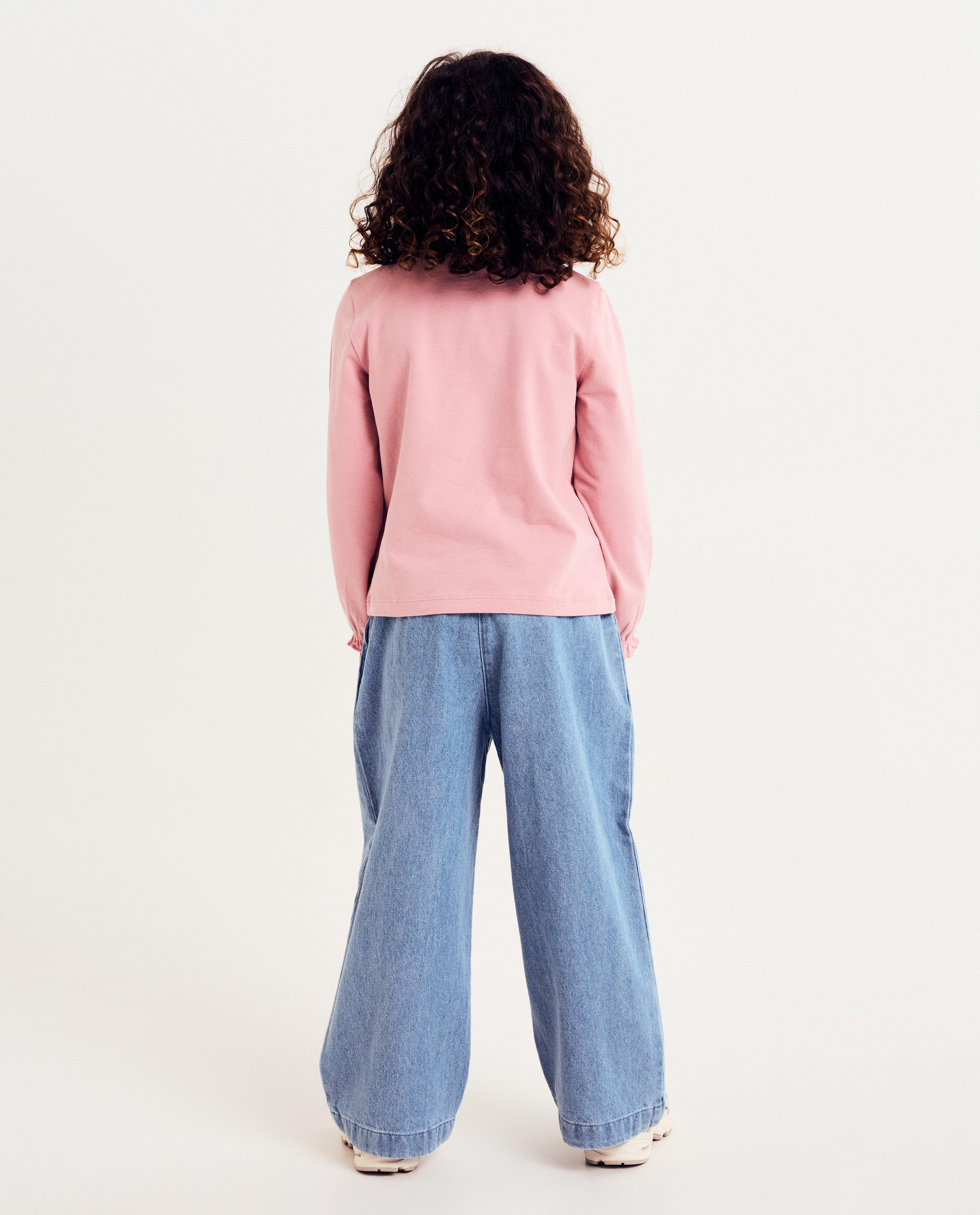 T-shirts - Longsleeve met geborduurde kersen