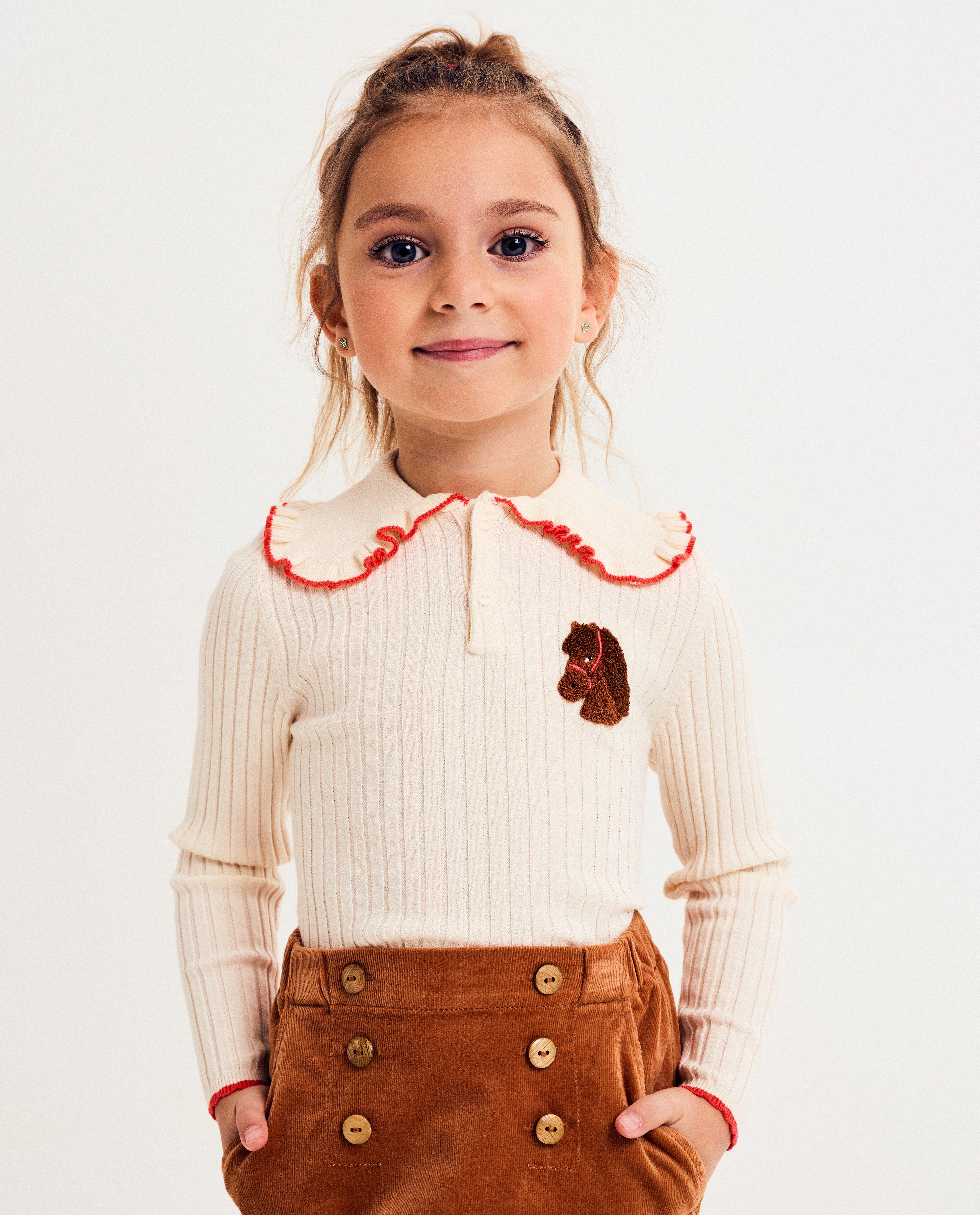 Longsleeve met claudinekraag