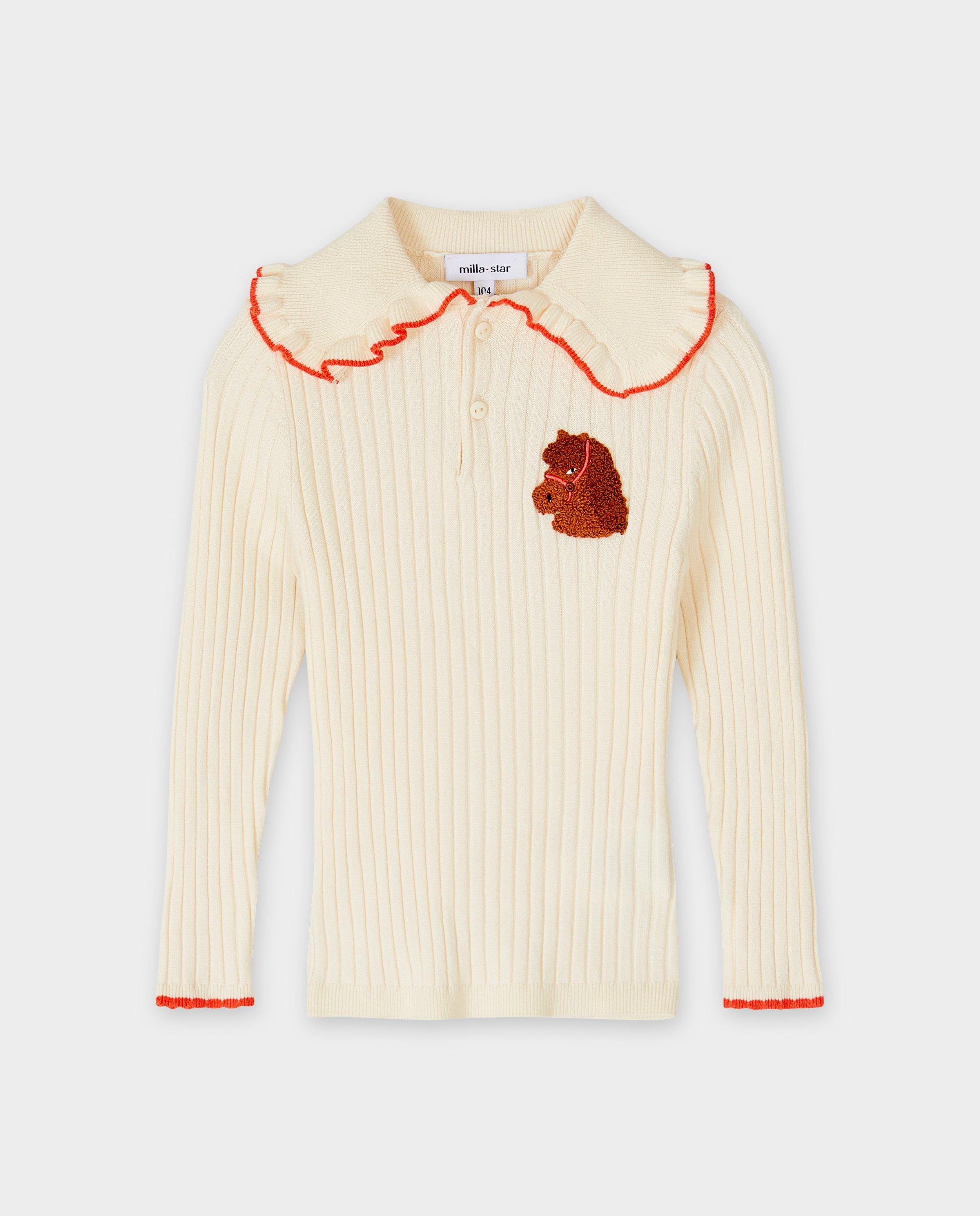 Truien - Longsleeve met claudinekraag